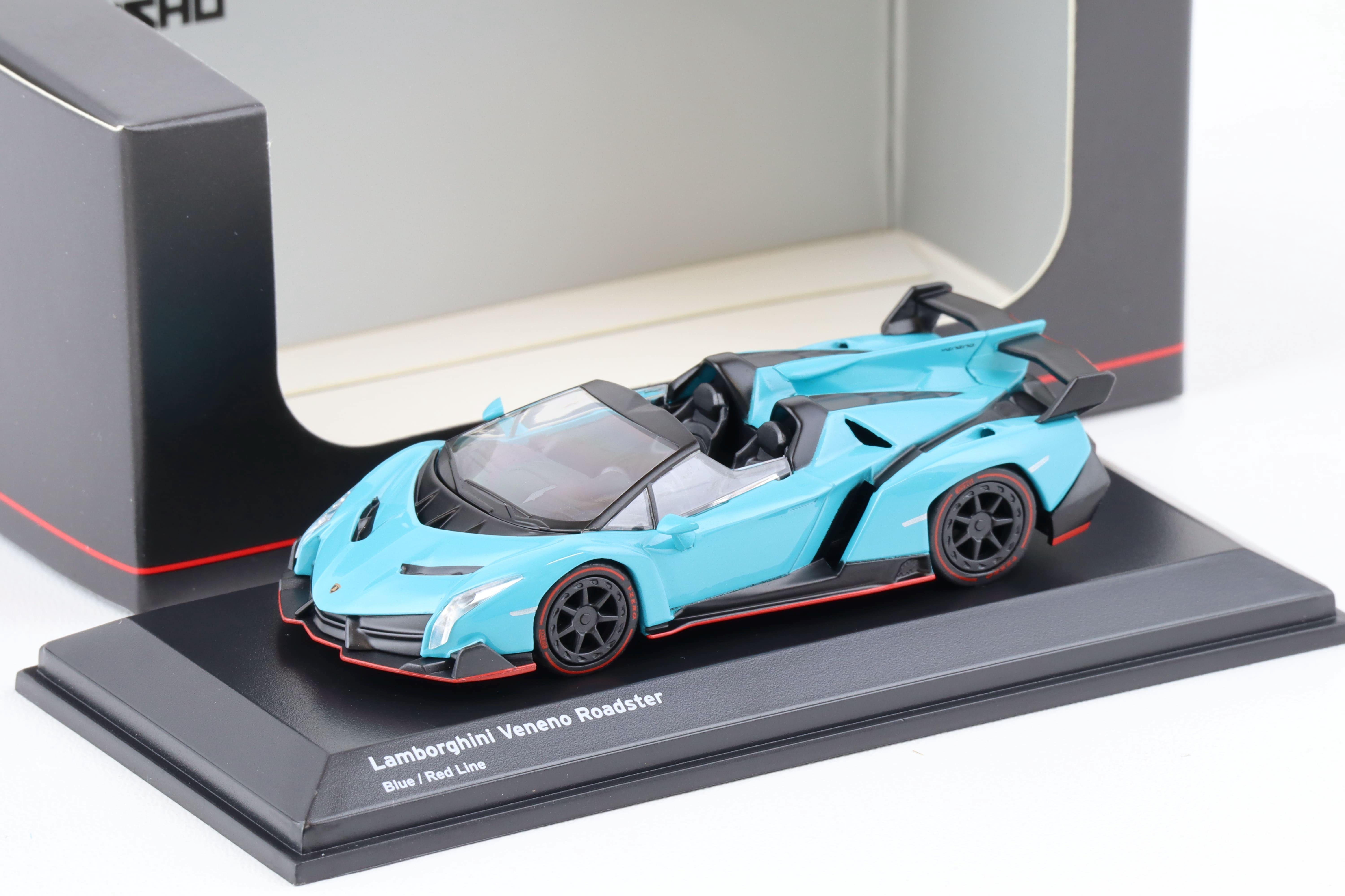 2020 Kyosho Lamborghini Veneno Roadster blue/ red Line