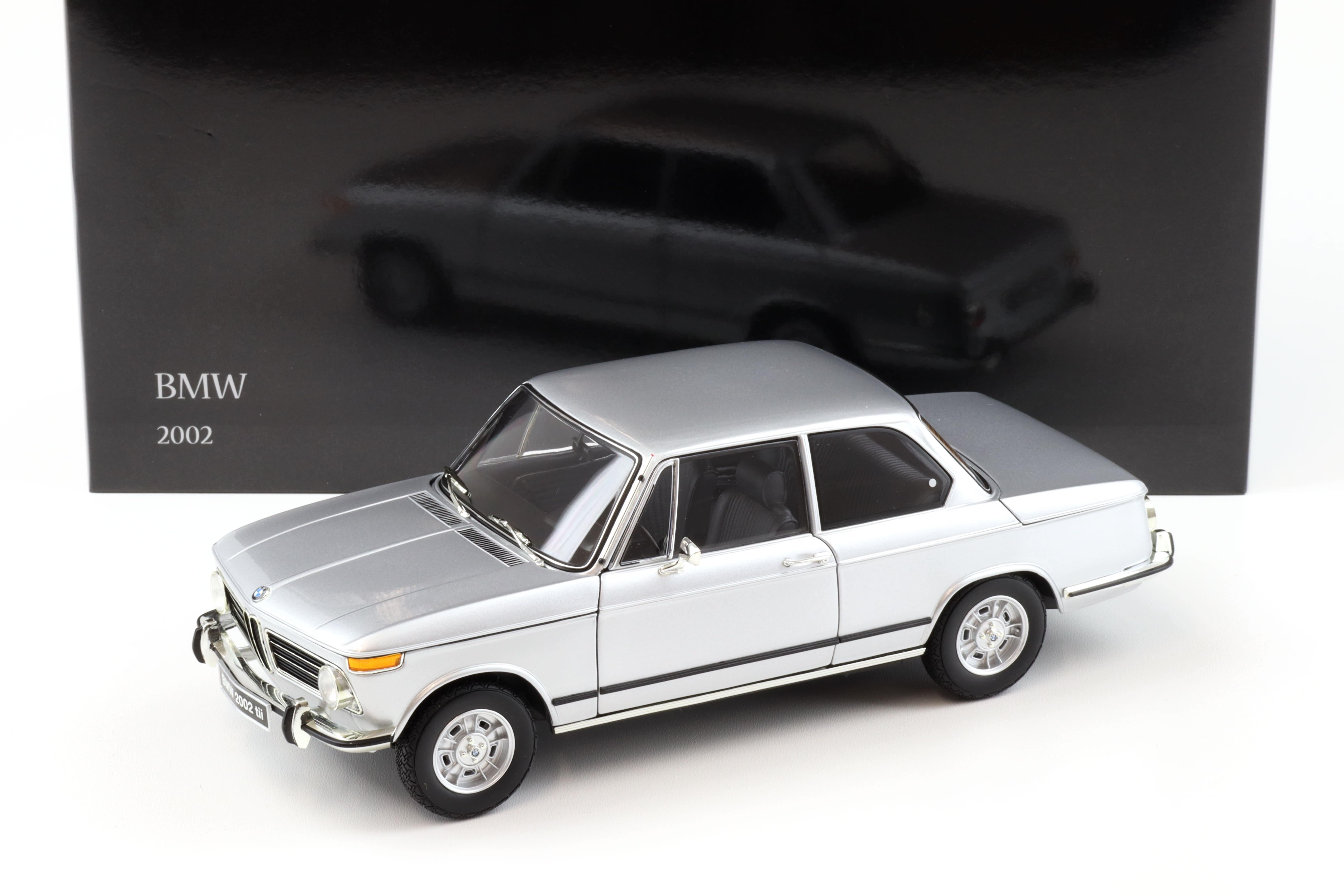 1:18 Kyosho BMW 2002 Tii 1972 silver 08543S