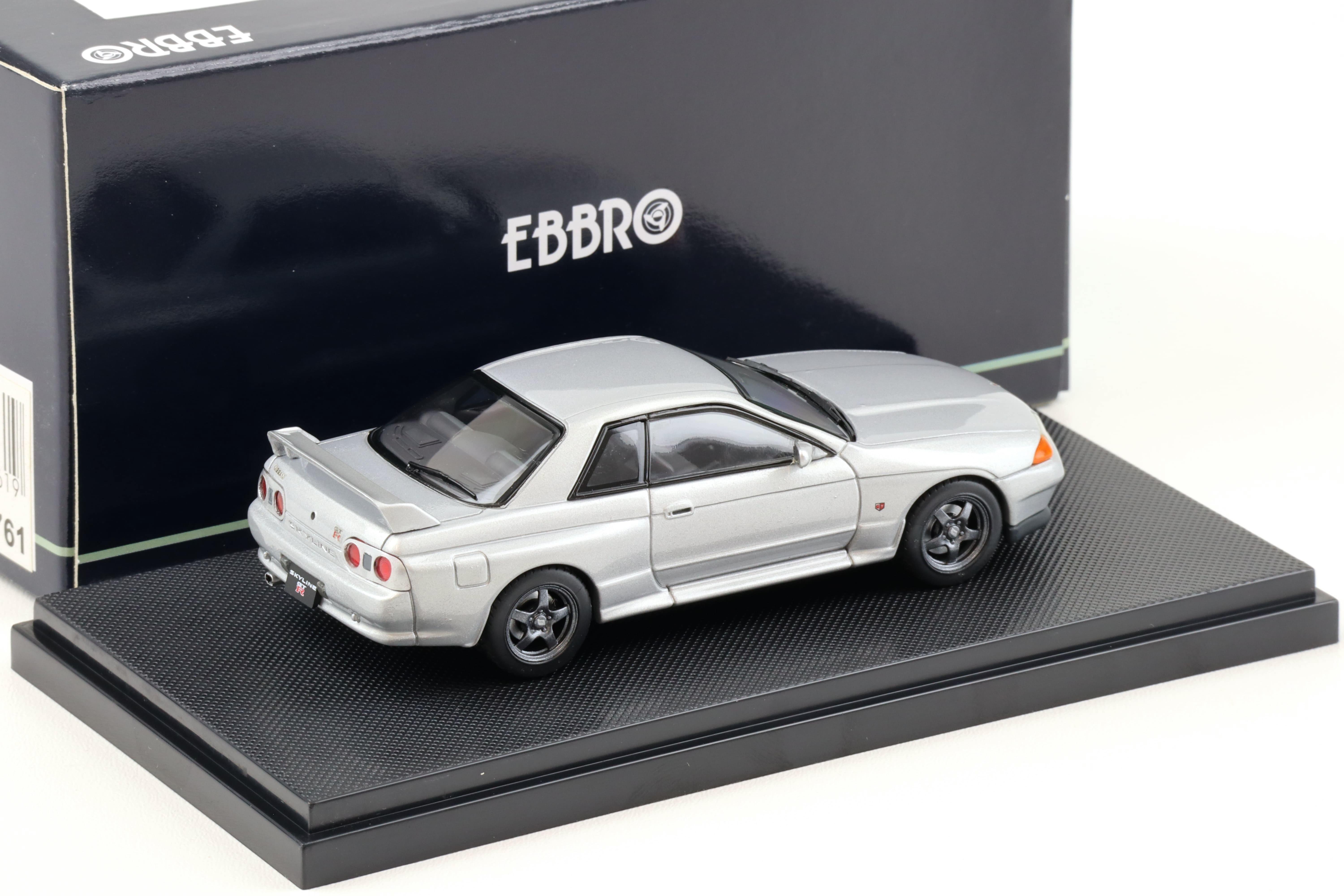 1:43 Ebbro Nissan Skyline GT-R R32 Coupe silver 1989