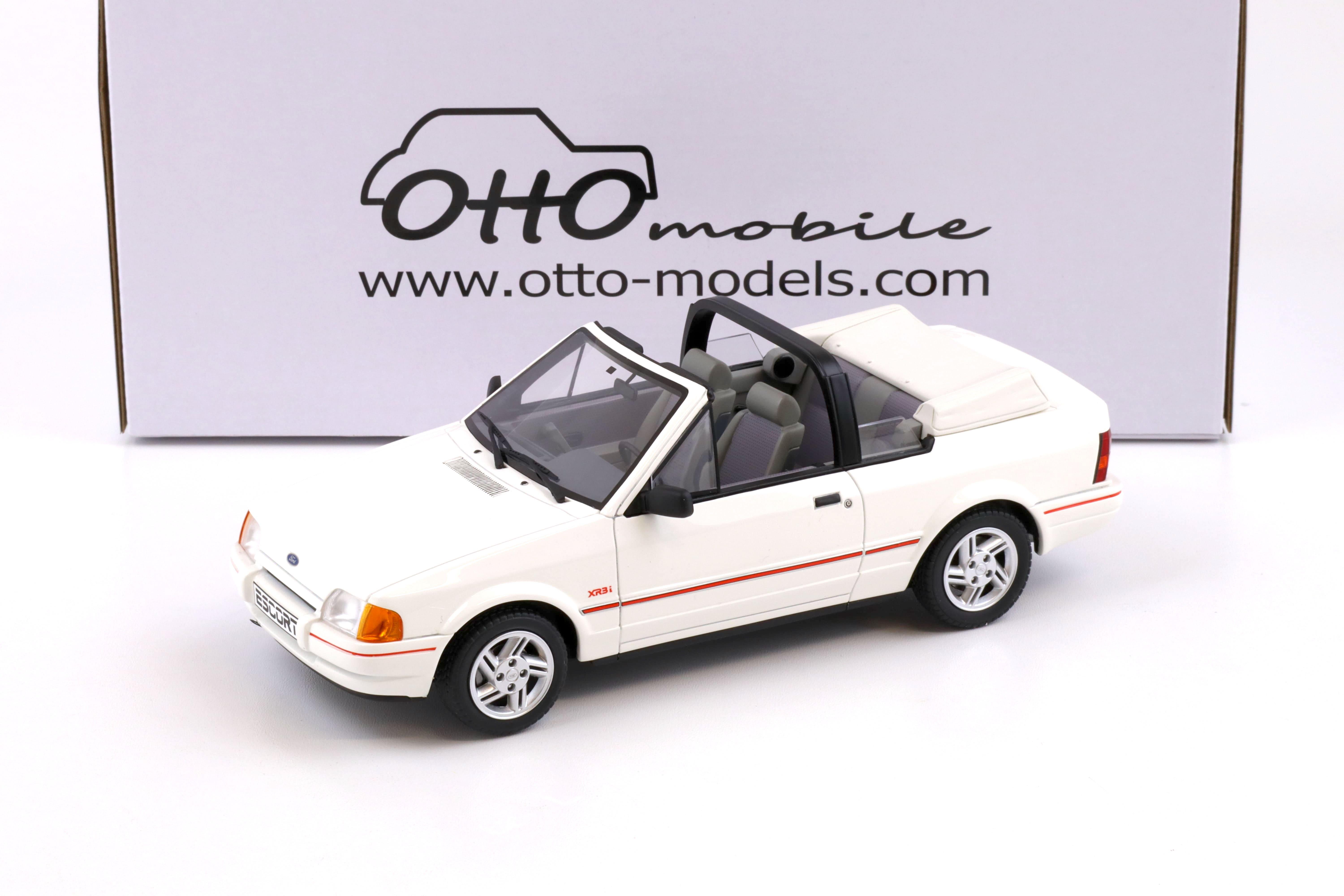 1:18 OTTO mobile OT398 Ford Escort MK4 XR3i Cabriolet white 1986