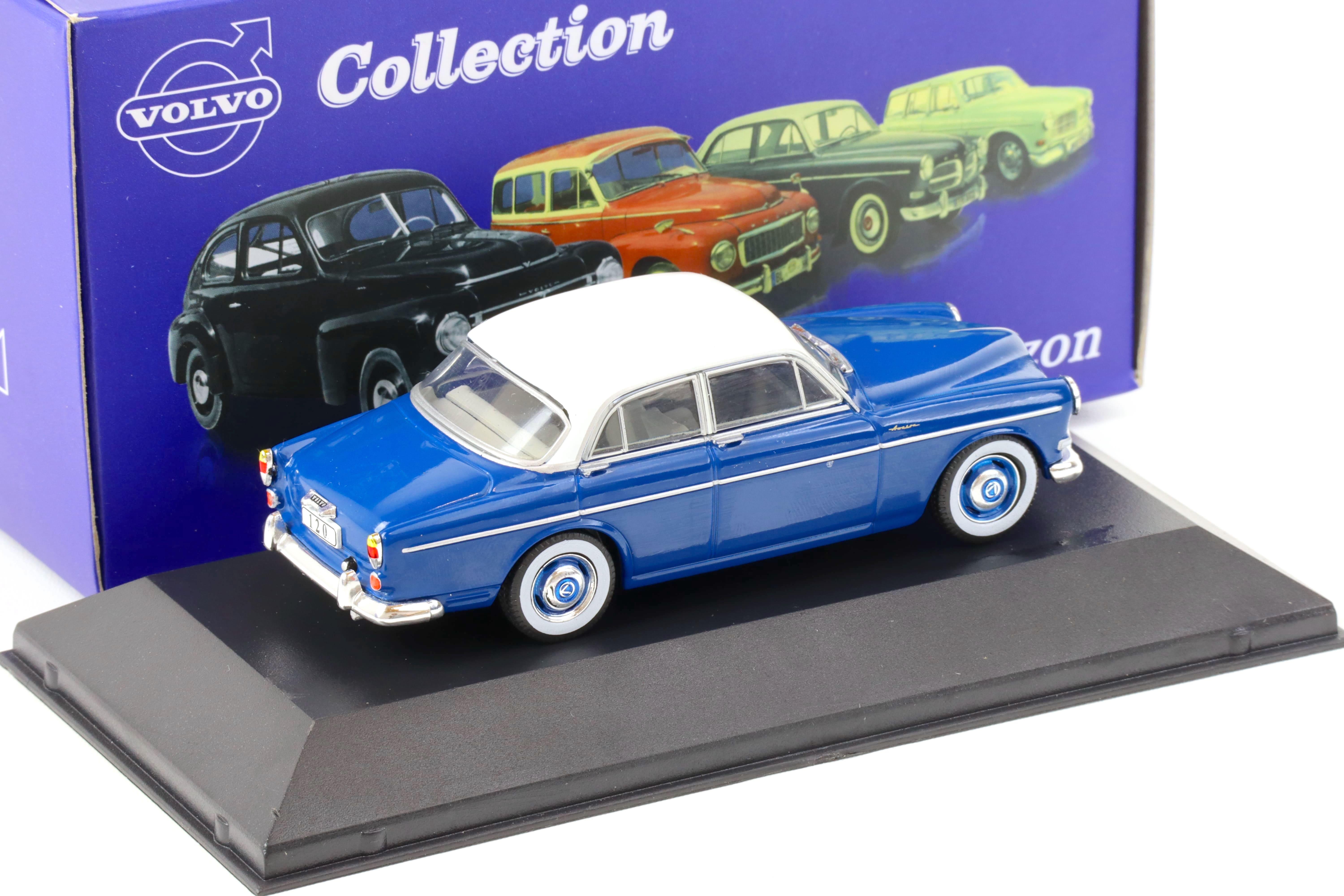 1:43 Atlas IXO Volvo Collection 1967 Volvo 120 Amazon blue/ white