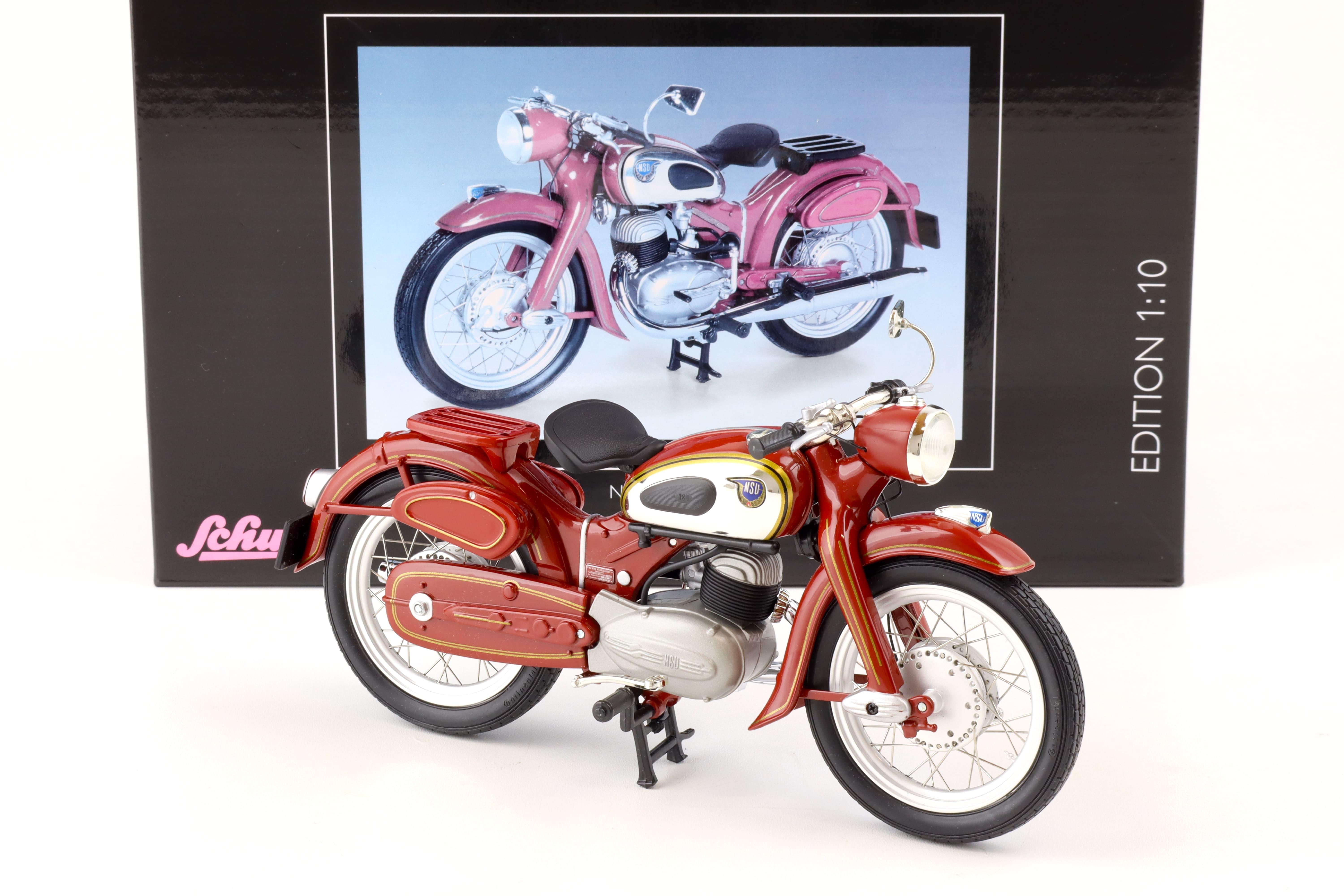 1:10 Schuco NSU Superlux Motorrad red/ chrom 450653400