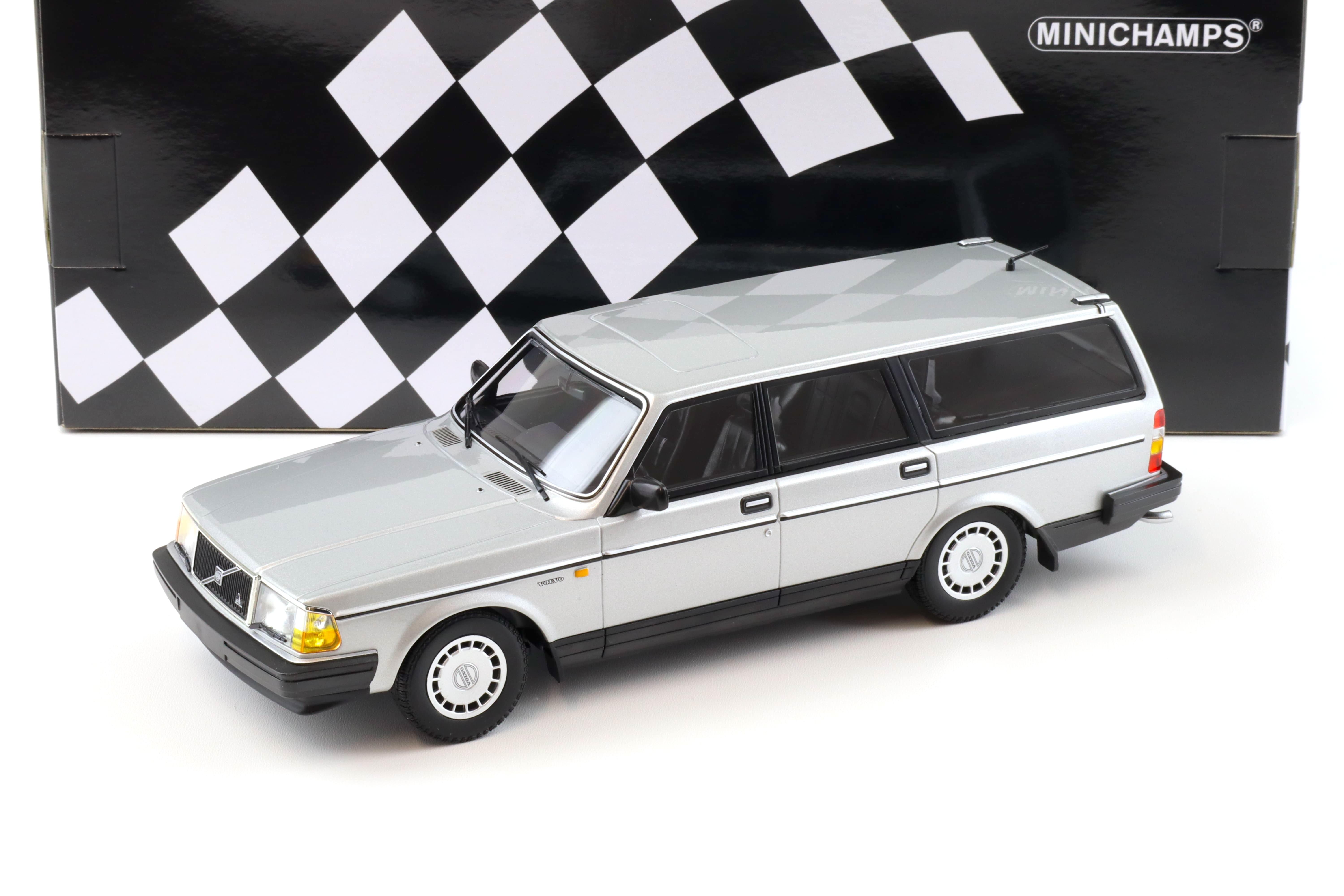 1:18 Minichamps Volvo 240 GL Break Estate 1986 silver metallic