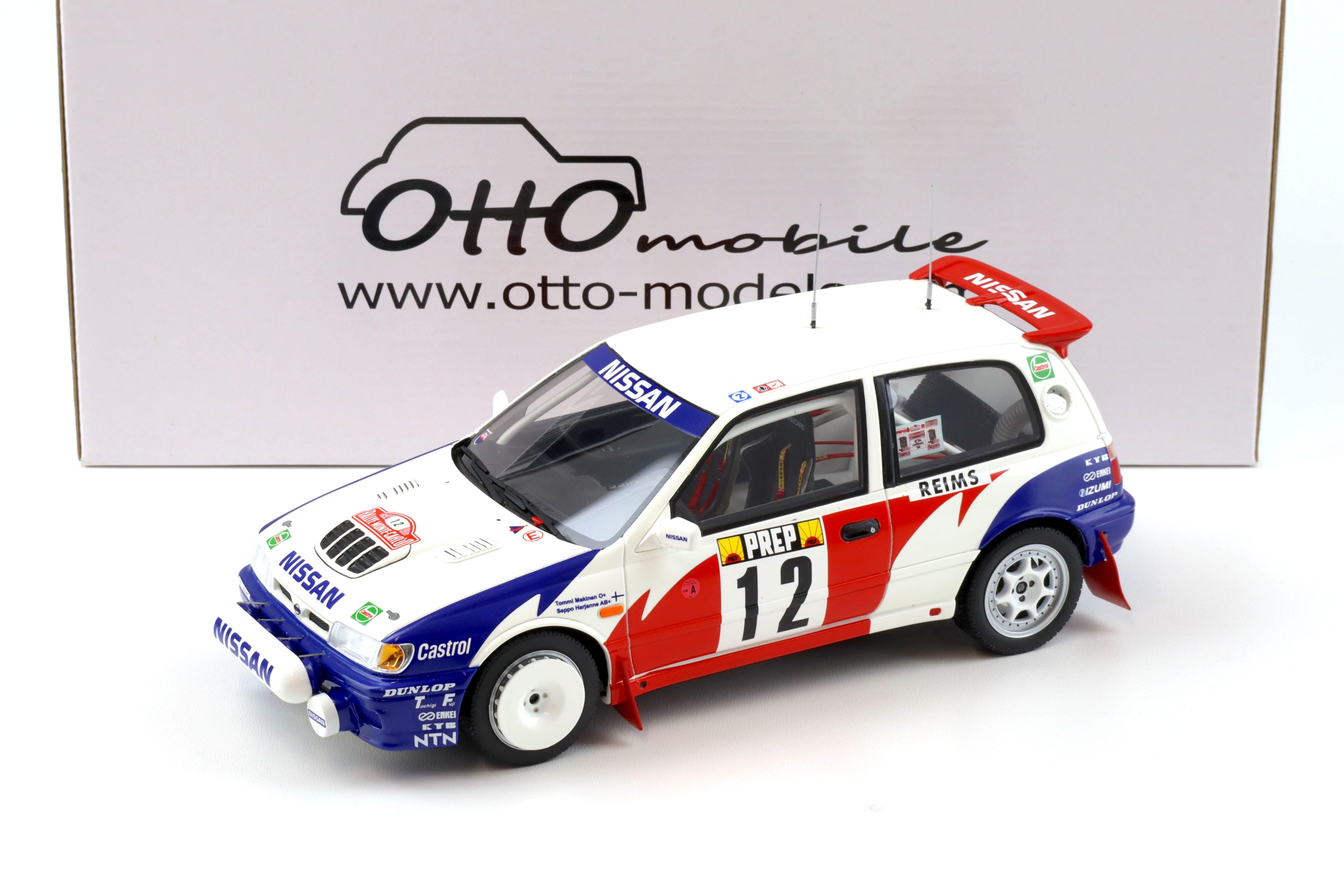 1:18 OTTO mobile OT461 Nissan Sunny GTI-R Rallye Monte Carlo 1992 Makinen