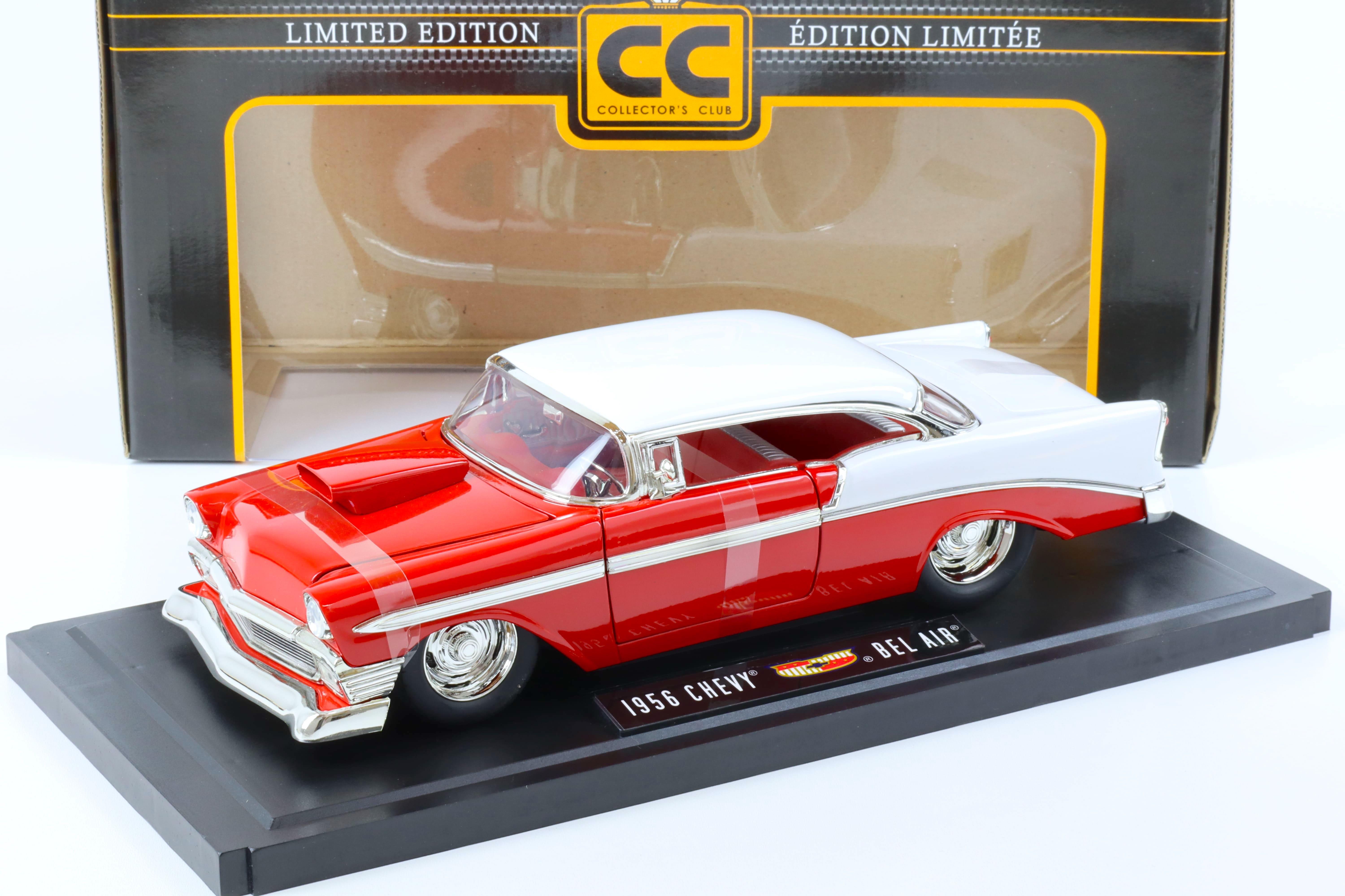1:18 JADA Toys 1956 Chevrolet Bel Air Collectors Club red/ white