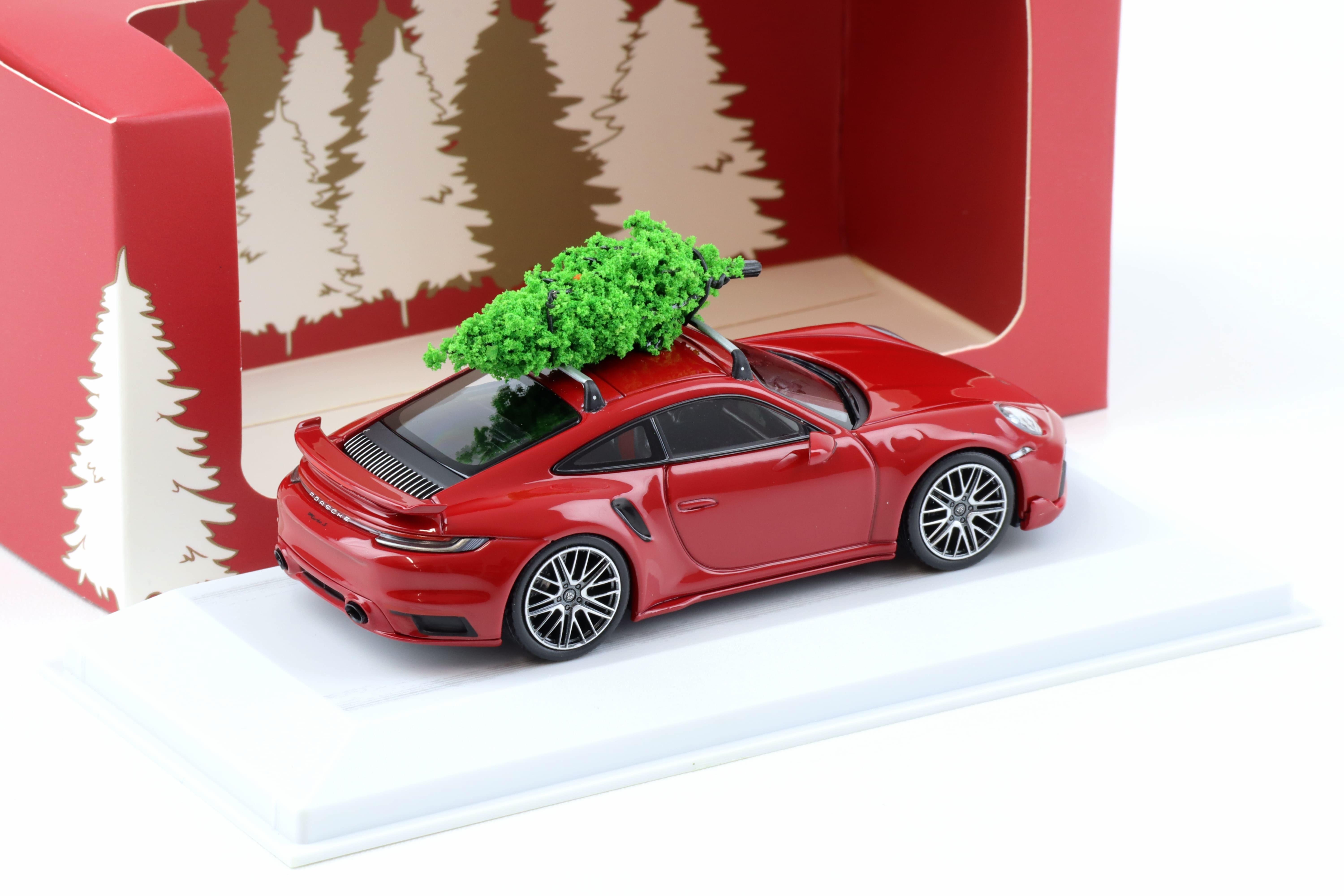 1:43 Minichamps Porsche 911 992 Turbo S Weihnachten 2024 Karmin red WAP DEALER