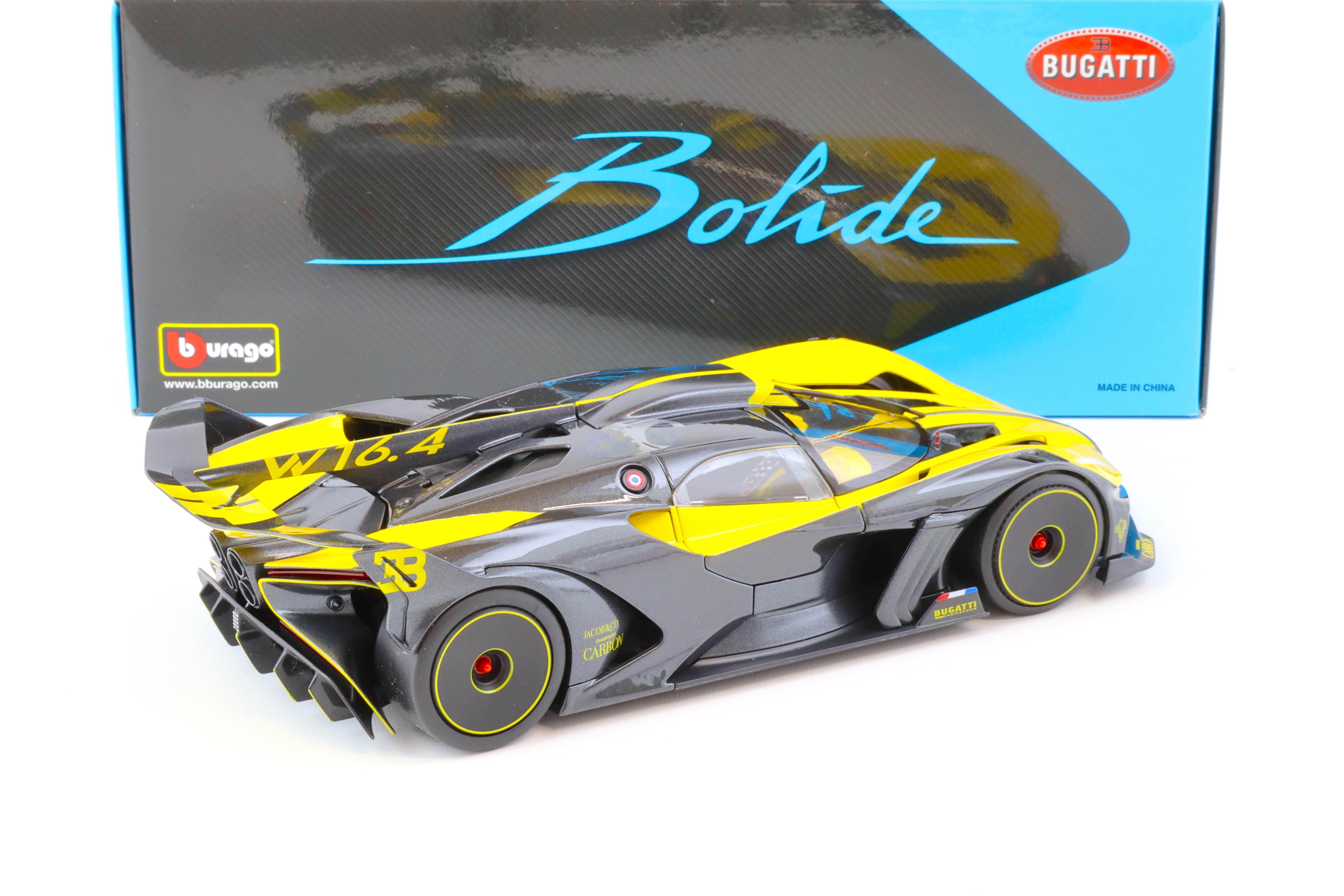 1:18 Bburago Bugatti Bolide 2020 yellow/ grey