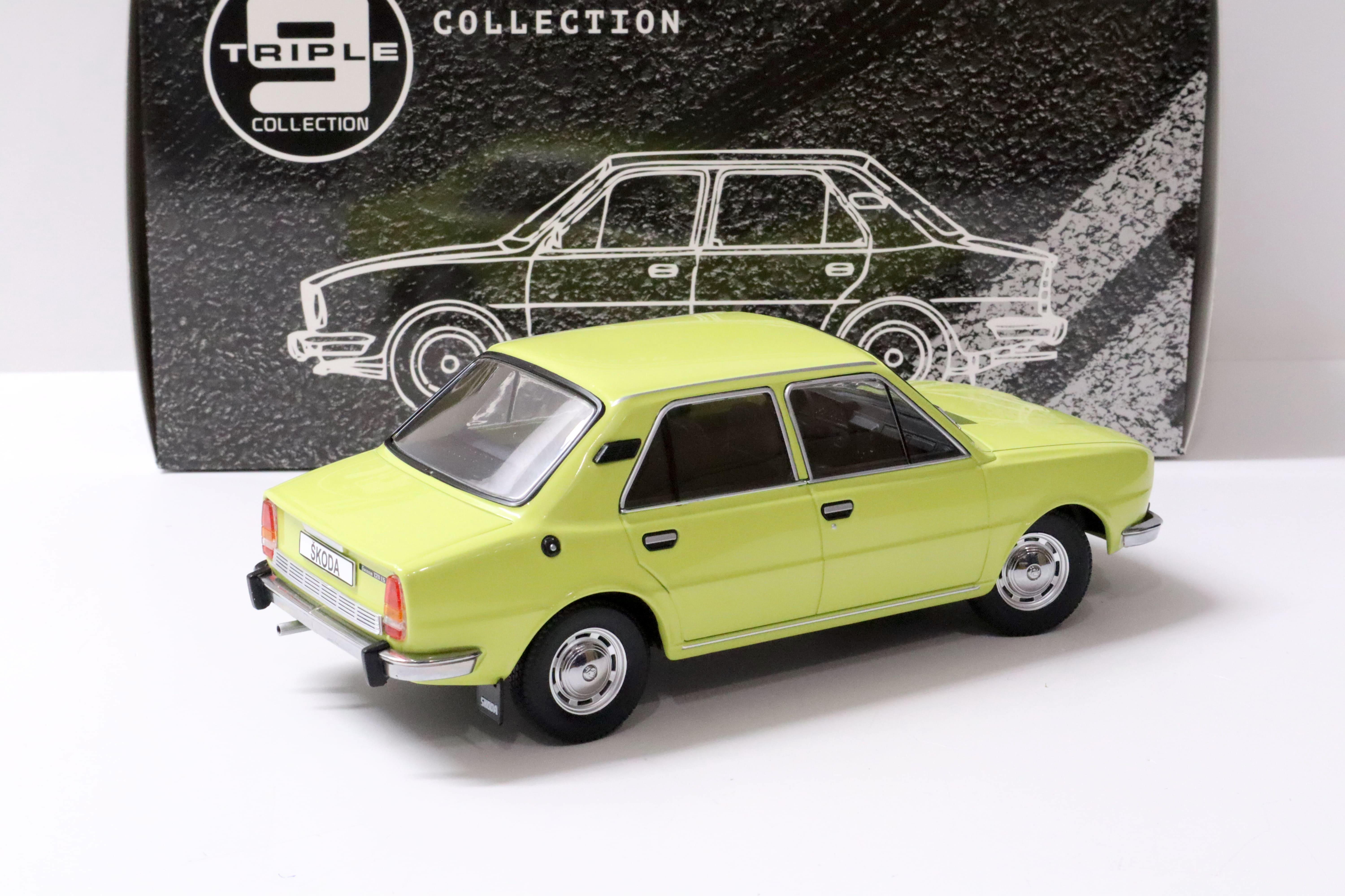 1:18 Triple9 1976 Skoda 120LS Sedan yellow Die-Cast