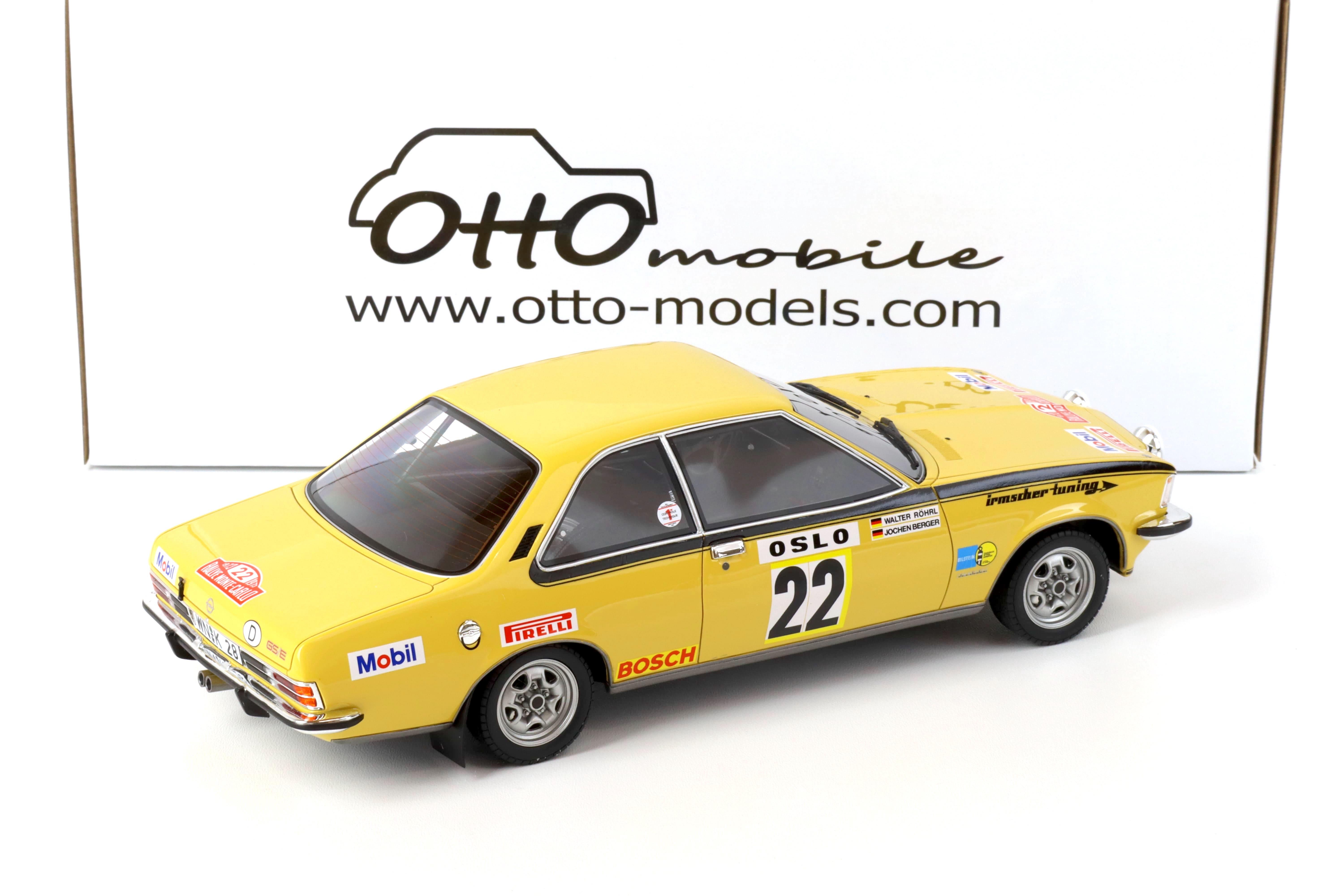 1:18 OTTO mobile OT933 Opel Commodore GS E #22 Rallye Monte Carlo 1973