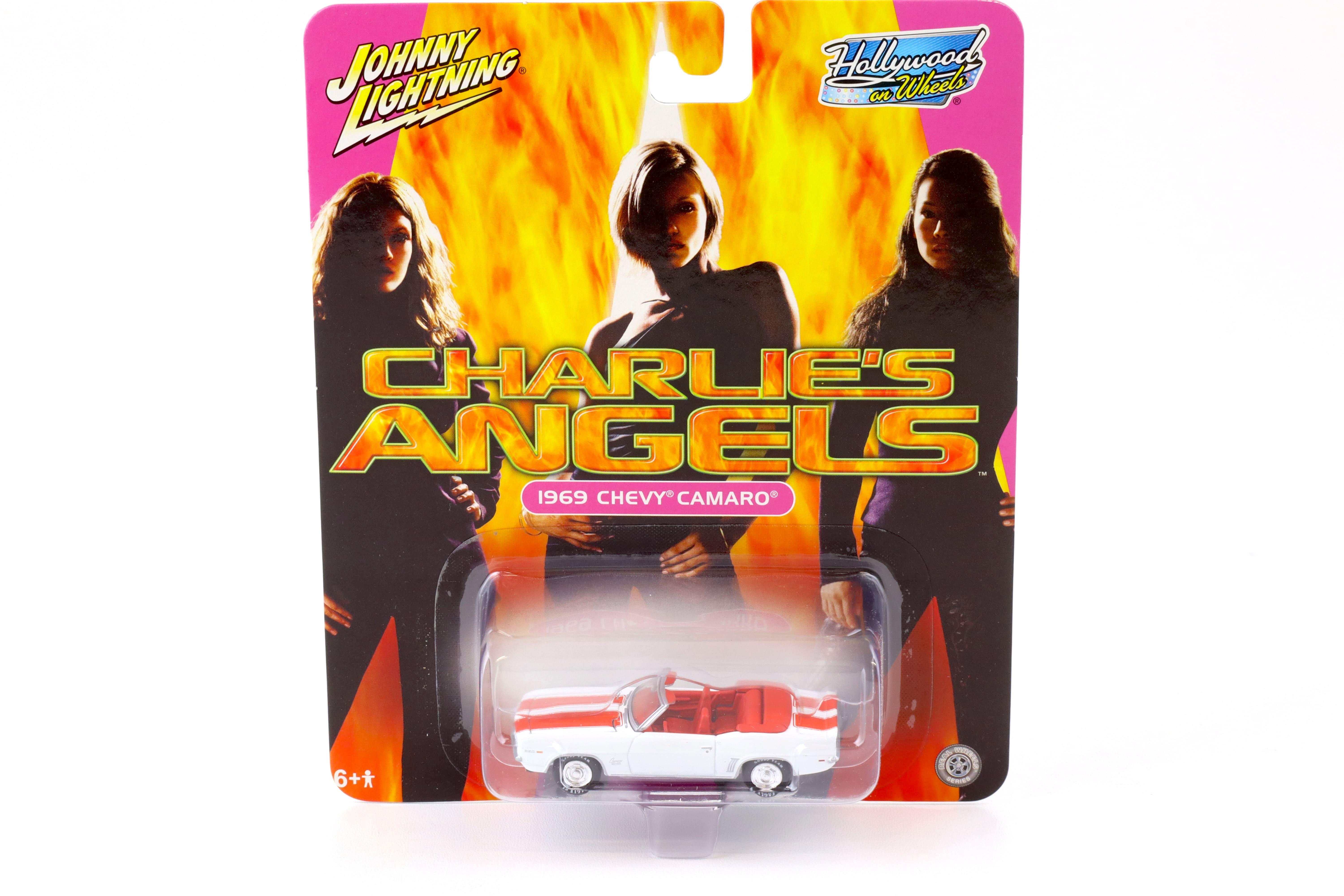 1:64 Johnny Lightning 1969 Chevrolet Camaro Cabrio white CHARLIE'S ANGELS