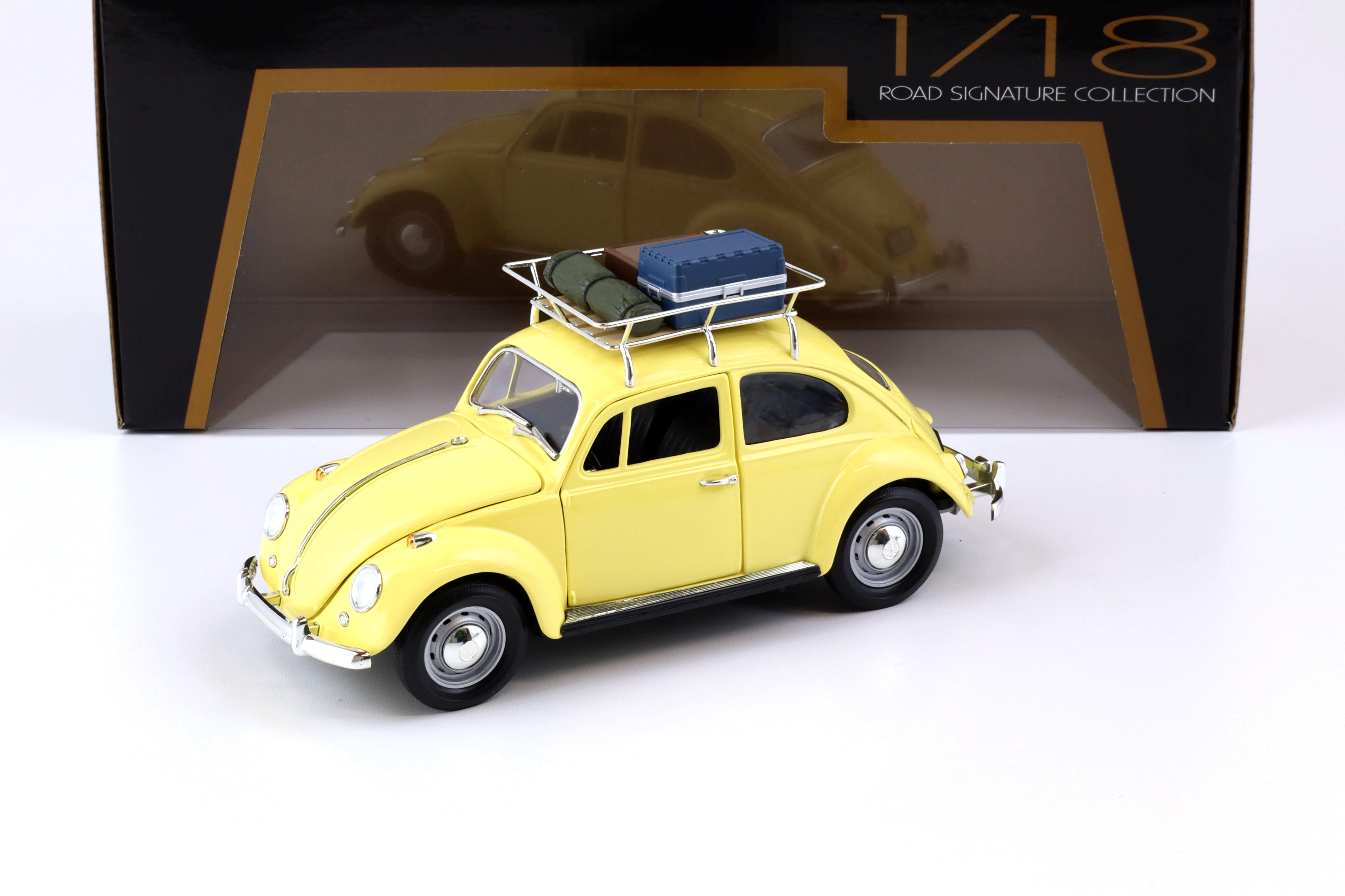 1:18 Road Signature 1967 Volkswagen VW Beetle Käfer Camping Version yellow