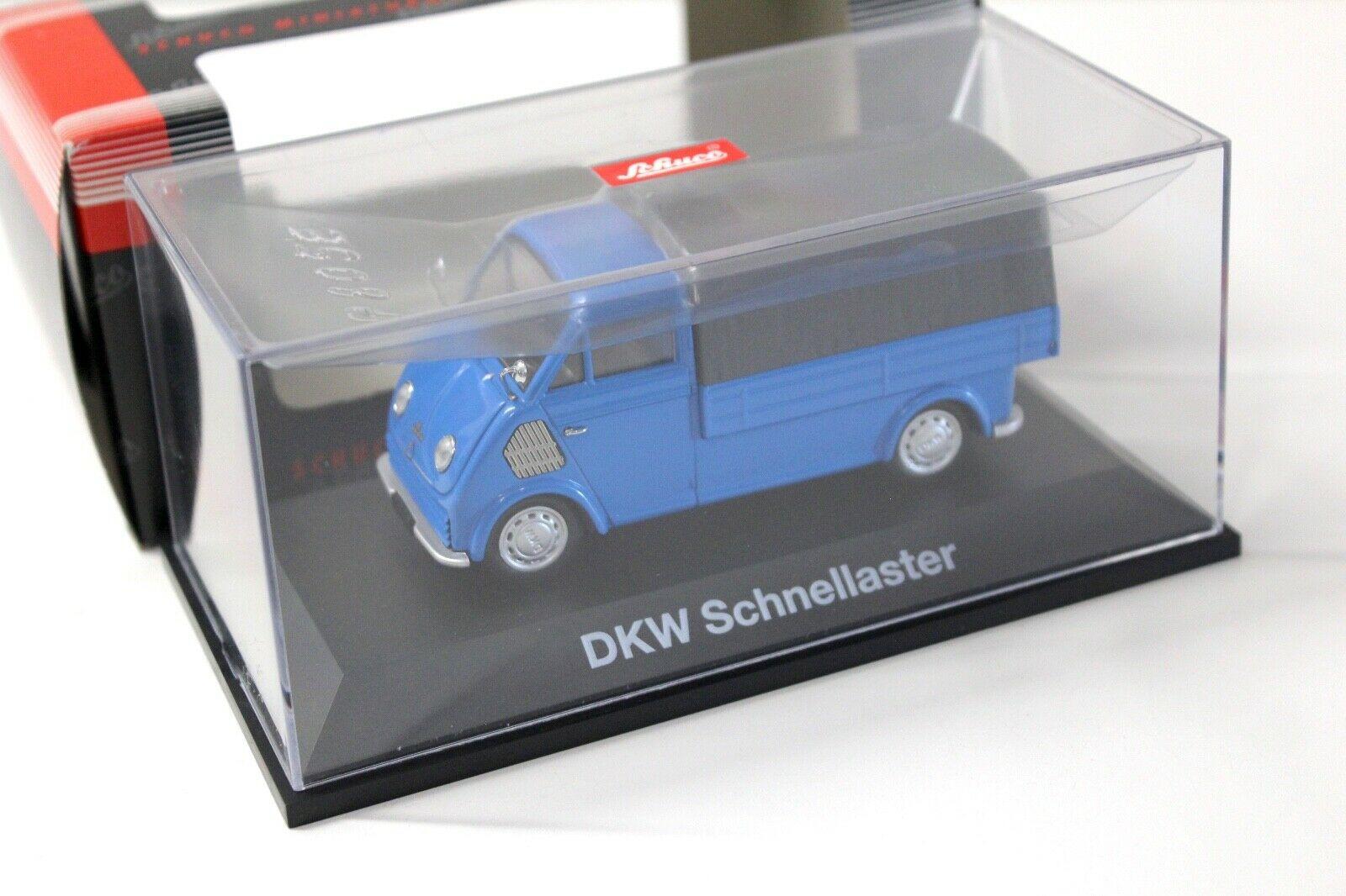 1:43 Schuco DKW Schnelllaster Pritsche/ Plane blue 