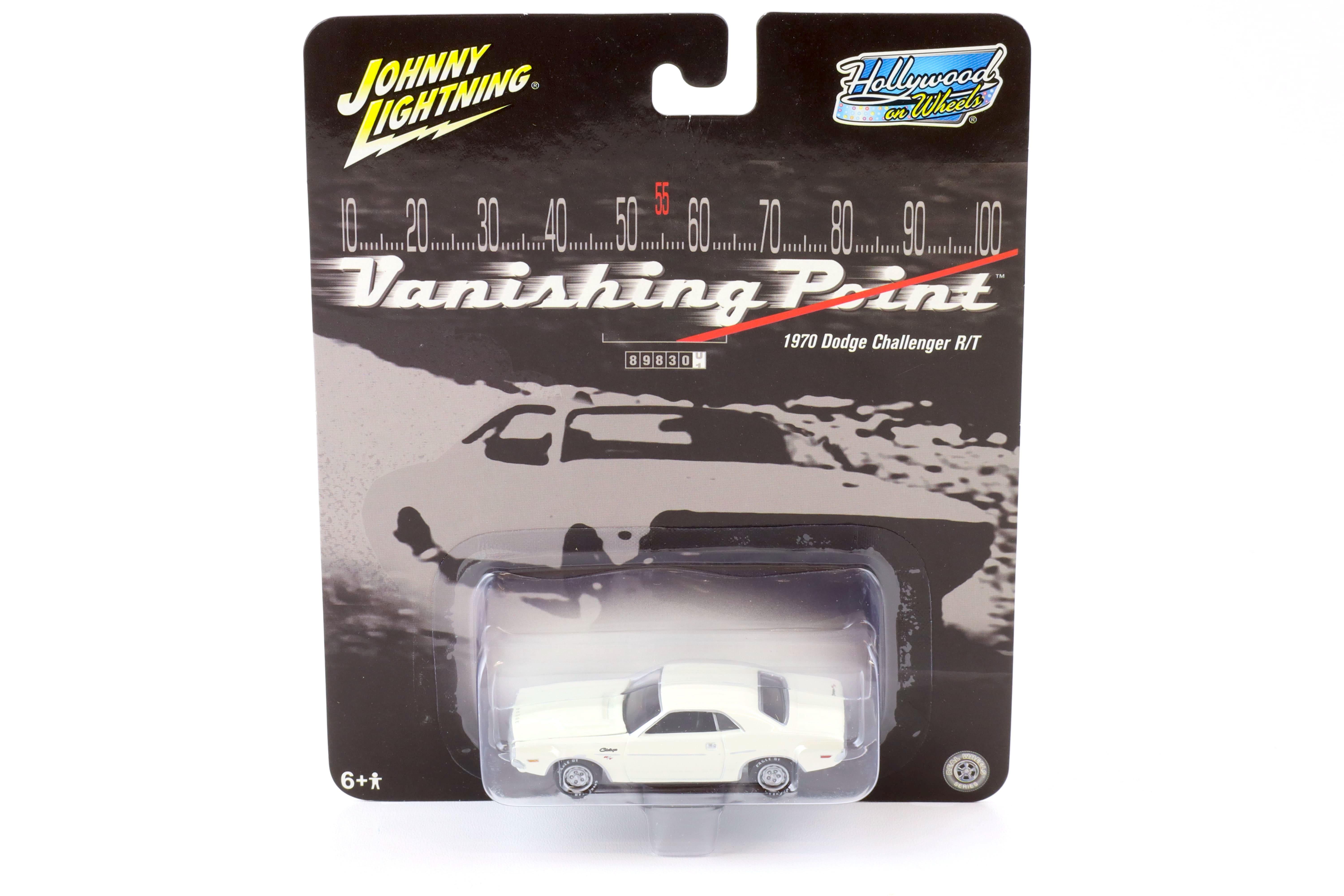 1:64 Johnny Lightning 1970 Dodge Challenger R/T white VANISHING POINT