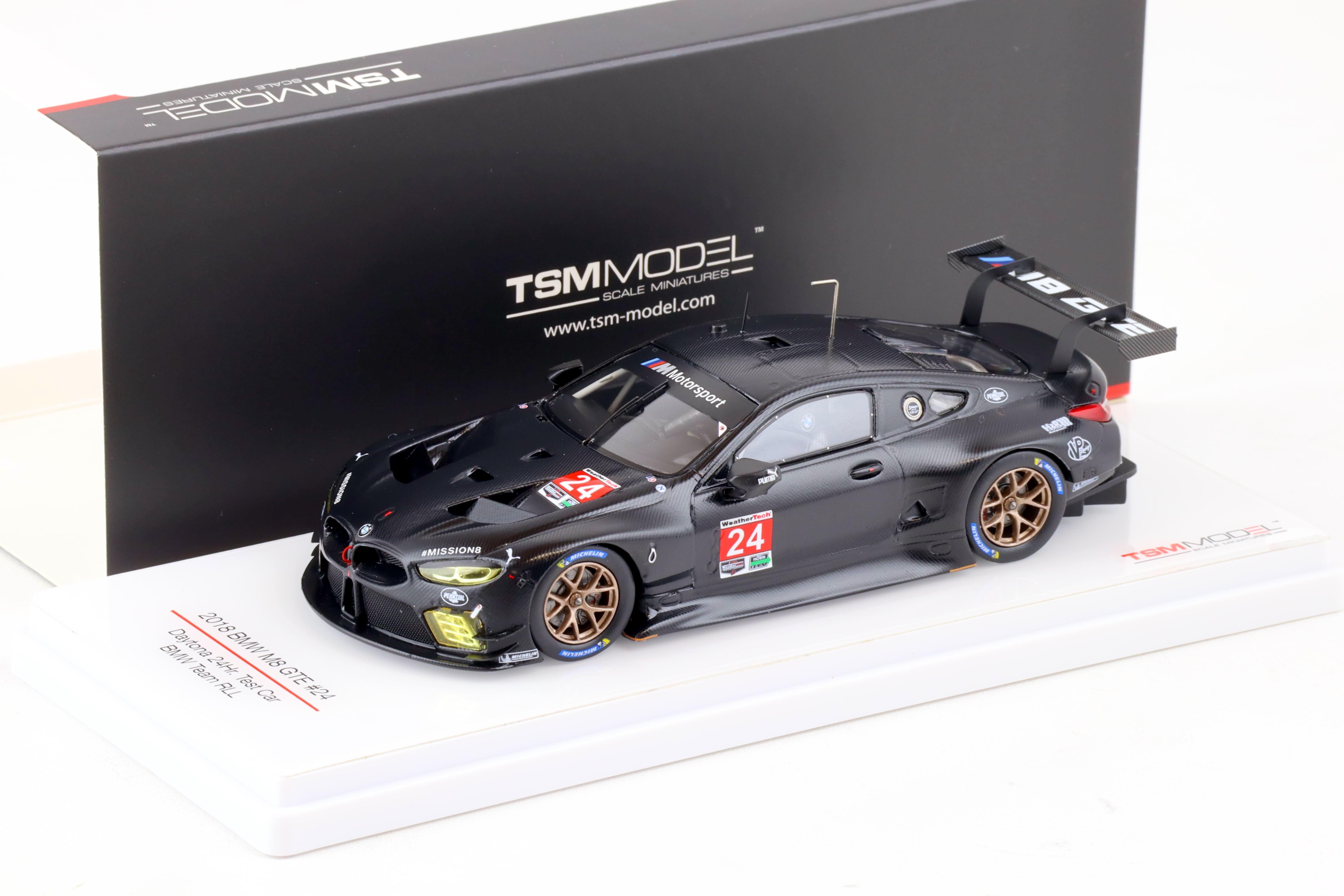 1:43 TSM Model BMW M8 GTE #24 Daytona 24h Test Car Team RLL Carbon TSM430434