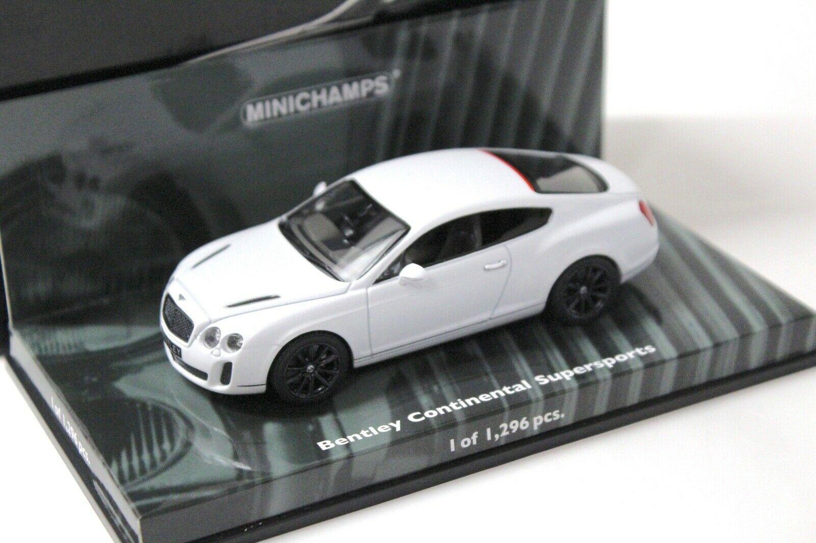 1:43 Minichamps Bentley Continental Supersports white 