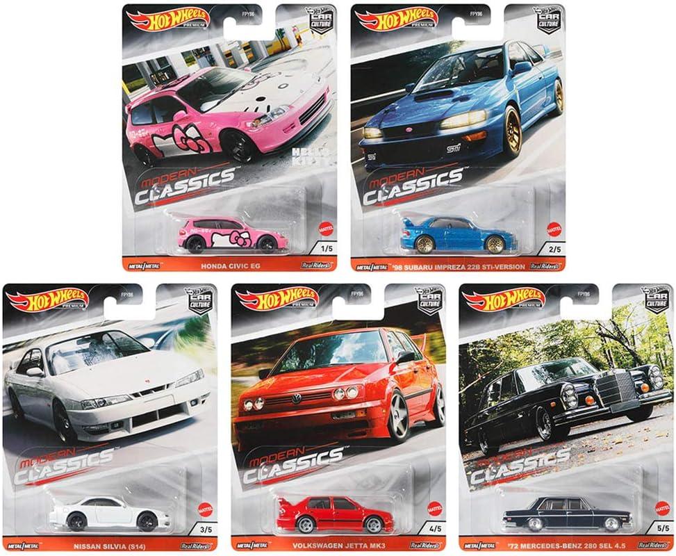 1:64 Hot Wheels Premium 2020 Modern Classics Pack 5 pcs. 979S Mercedes, VW, Nissan