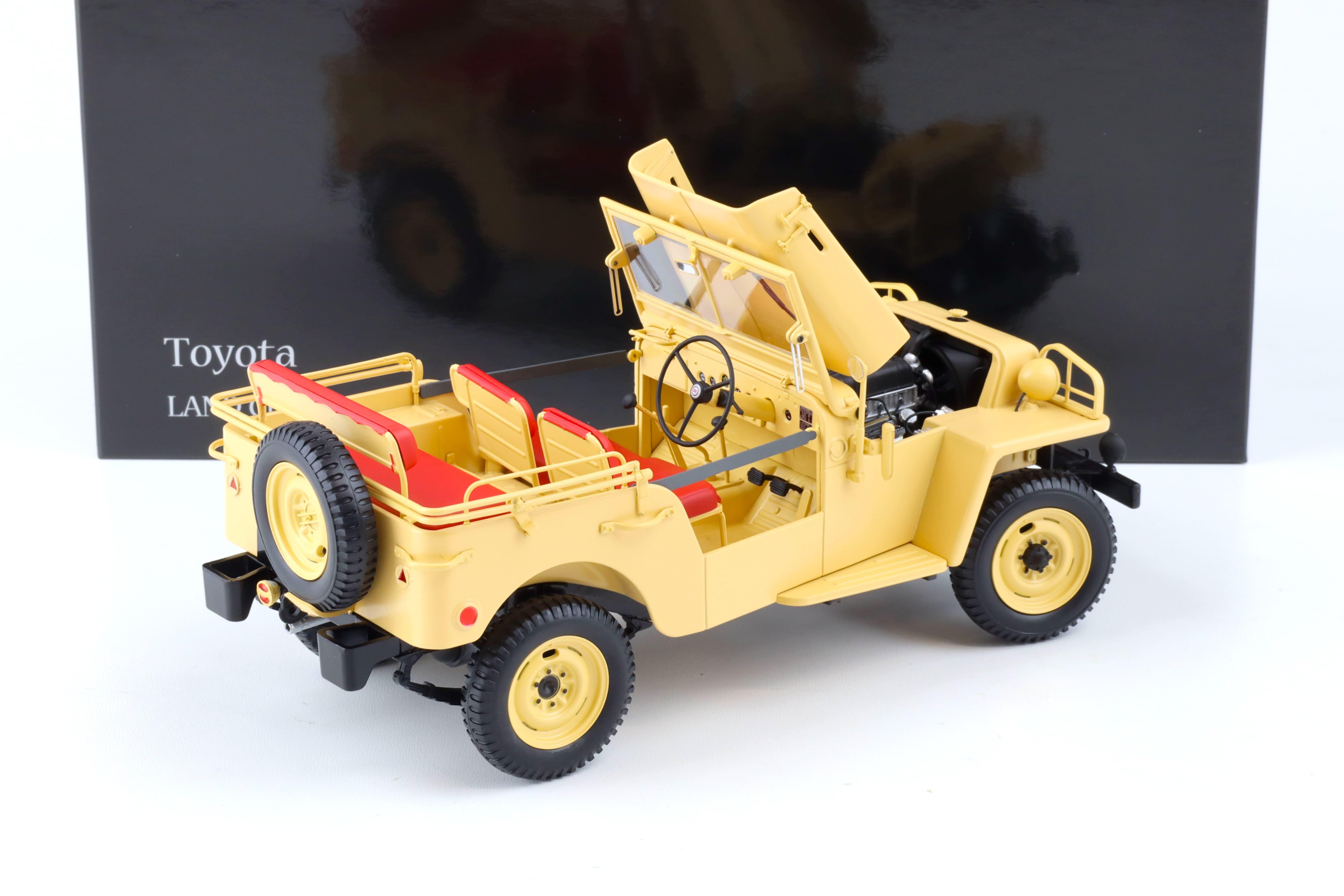 1:18 Kyosho 1951 Toyota Land Cruiser BJ 4x4 beige 08959BE