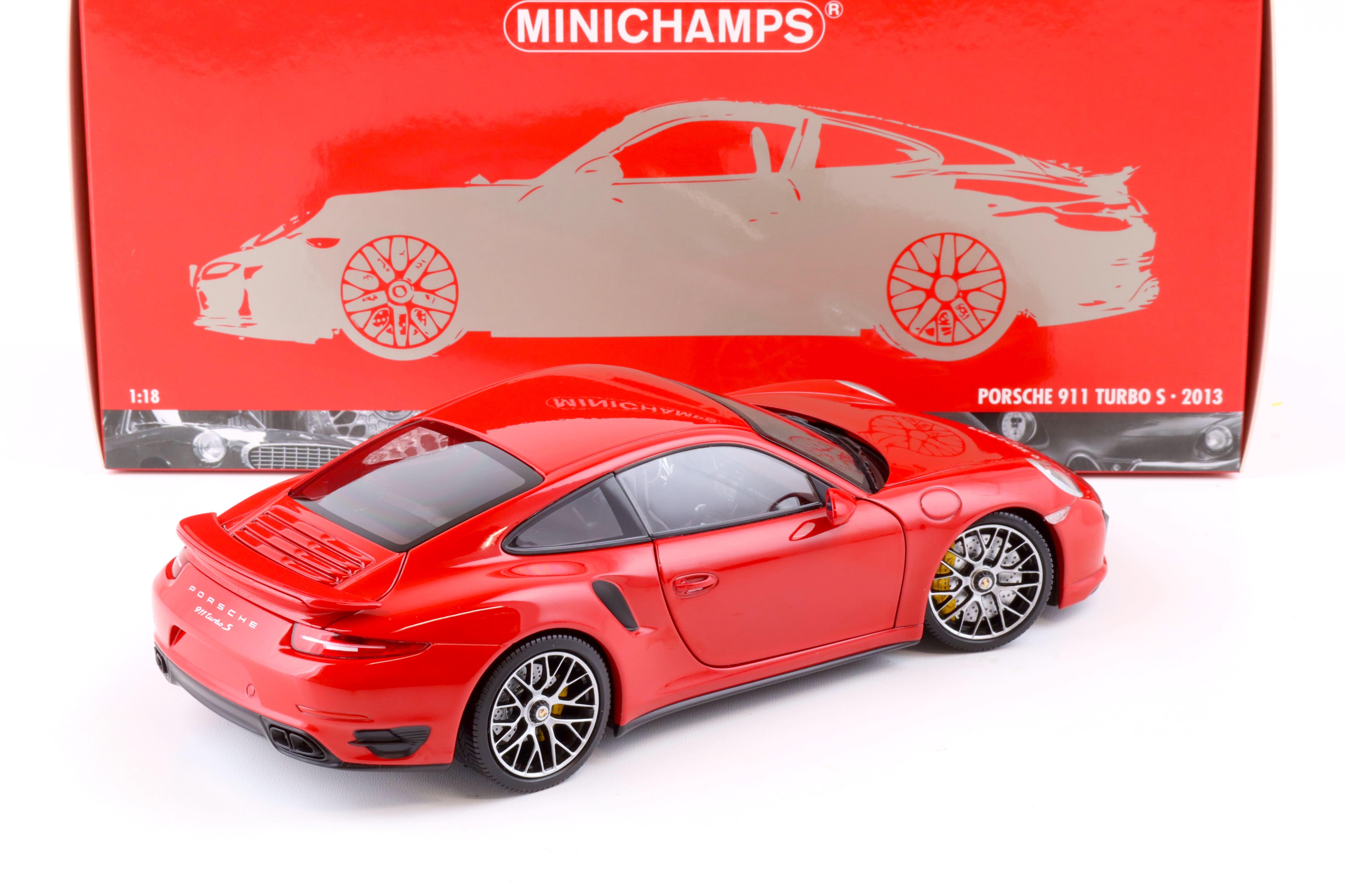 1:18 Minichamps Porsche 911 (991) Turbo S Coupe 2013 red