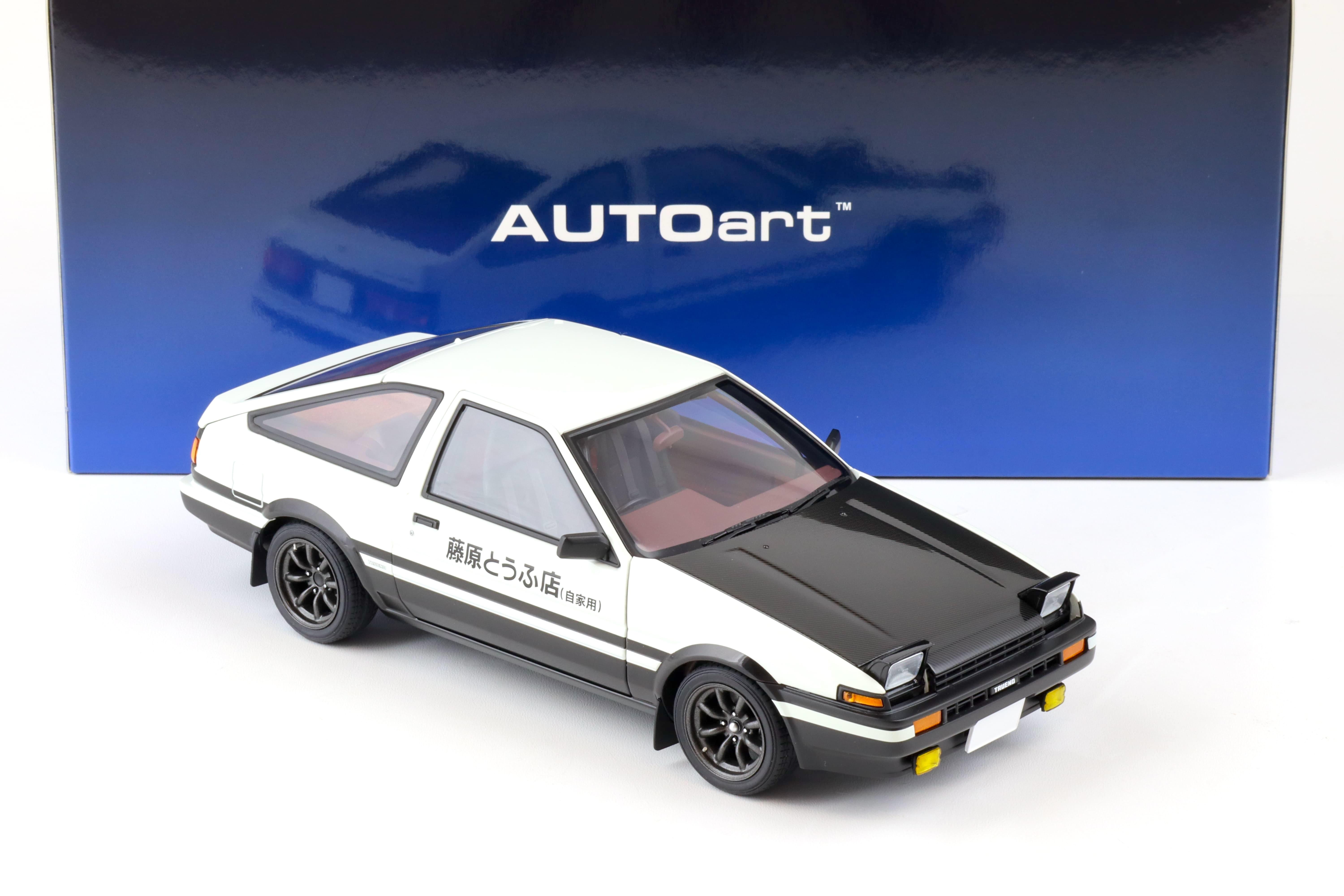 1:18 AUTOart Toyota Sprinter Trueno AE86 INITIAL D PROJECT D Final Version white 78786