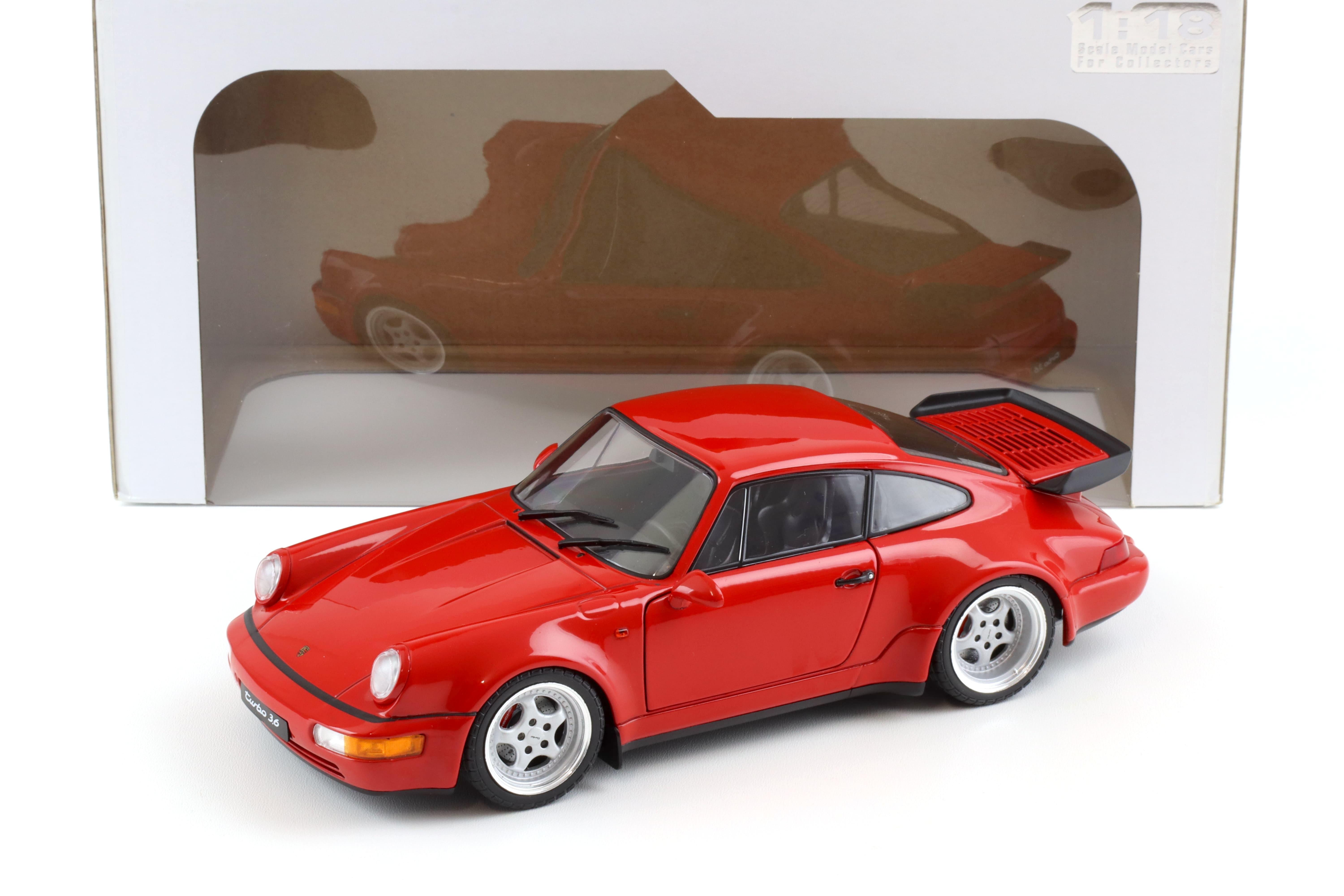 1:18 Solido Porsche 911 964 Turbo 3.6 Coupe 1990 red