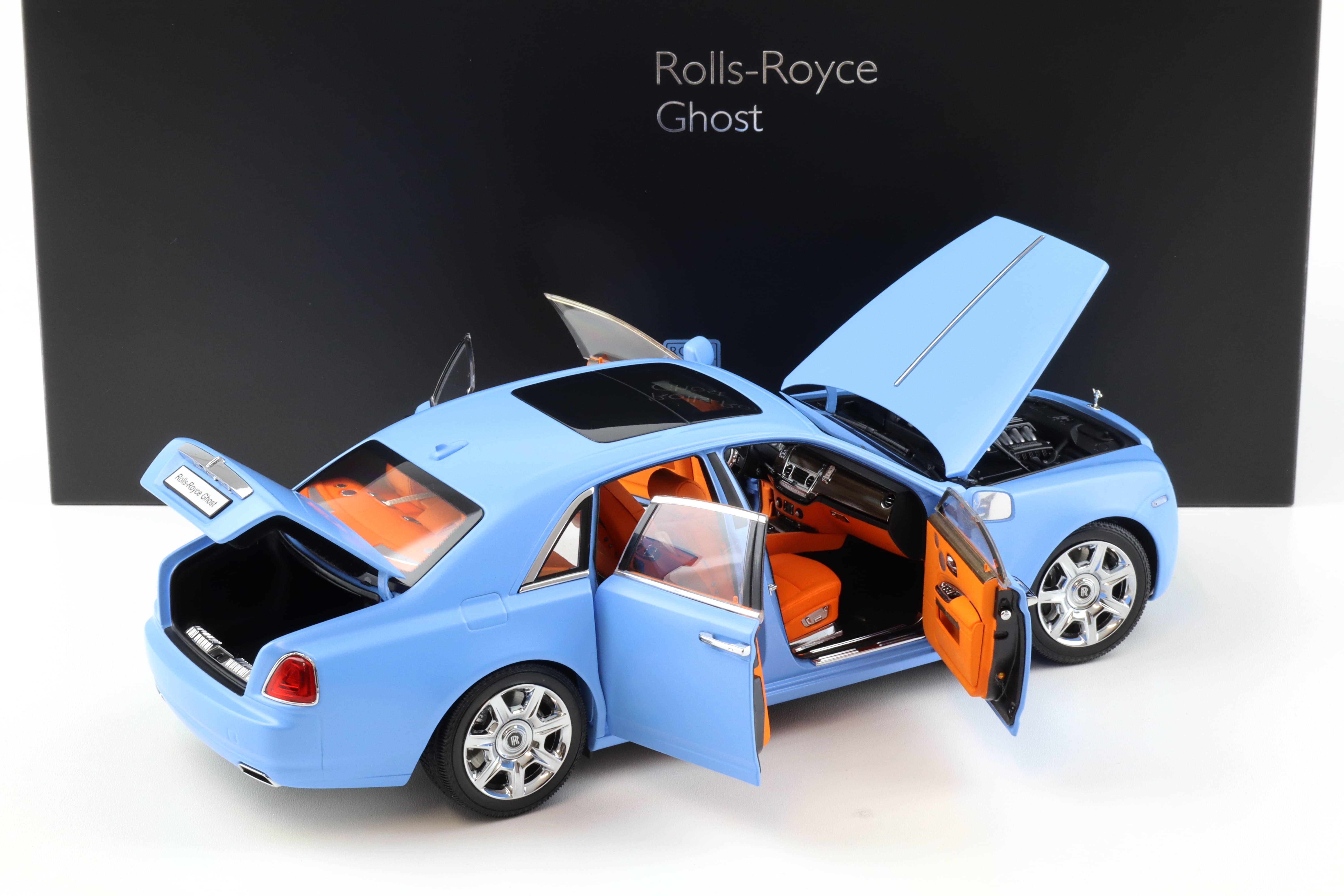 1:18 Kyosho Rolls Royce Ghost 2009 light blue matt KS08802LB