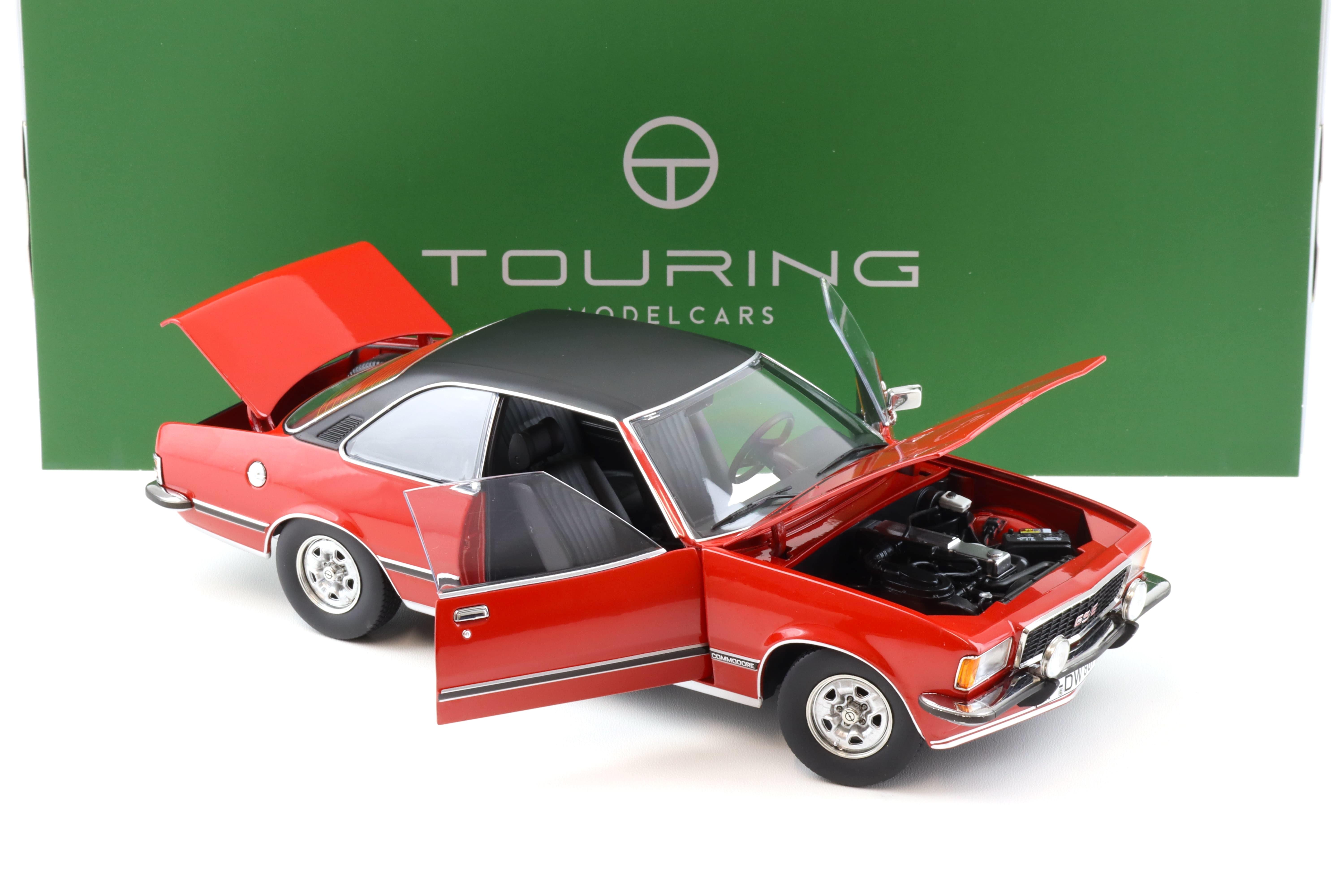 1:18 Touring Modelcars Opel Commodore B GS/E Coupe 1975 red/ black roof