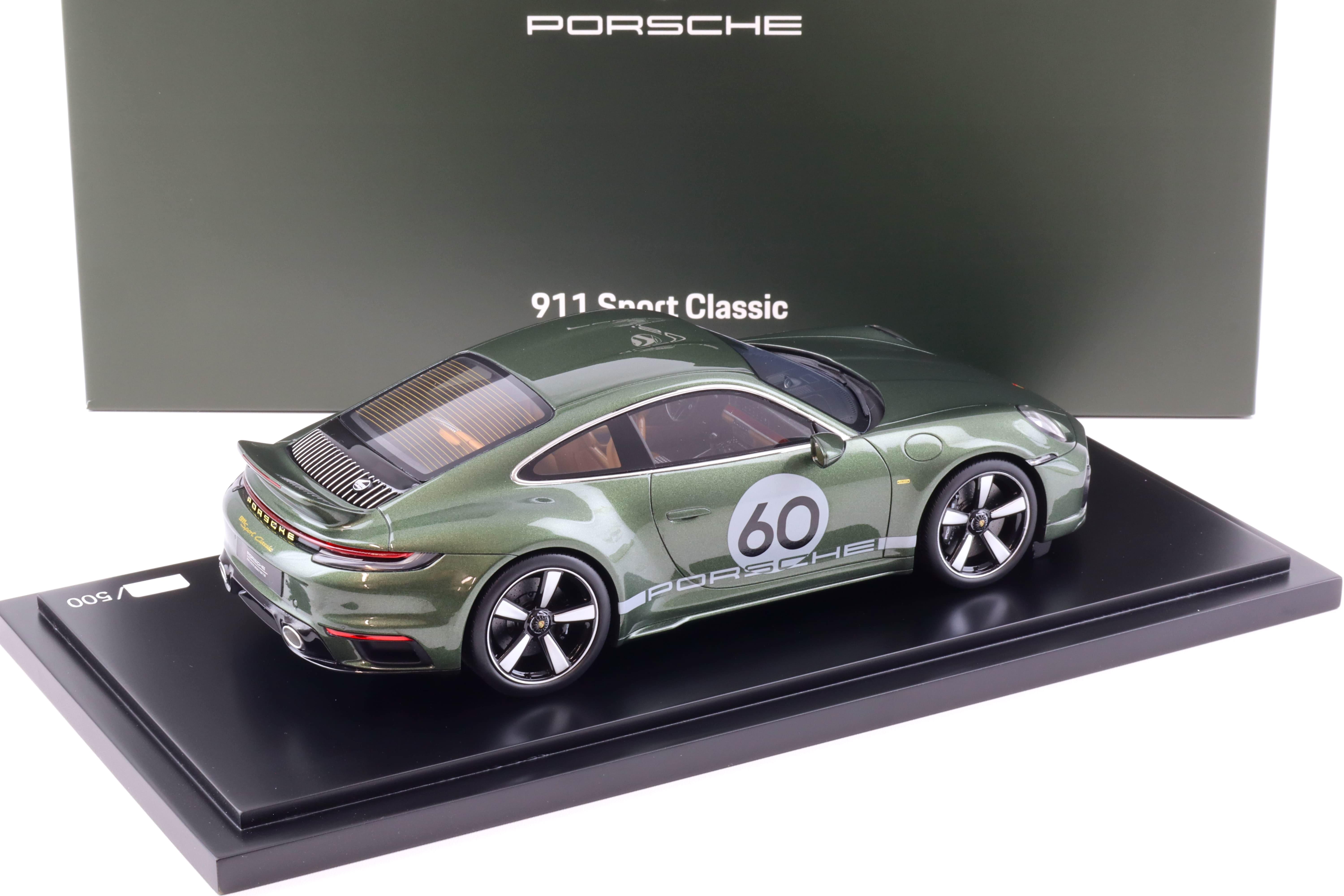 1:18 Spark Porsche 911 (992) Sport Classic Coupe Oak green metallic 2022 WAP DEALER