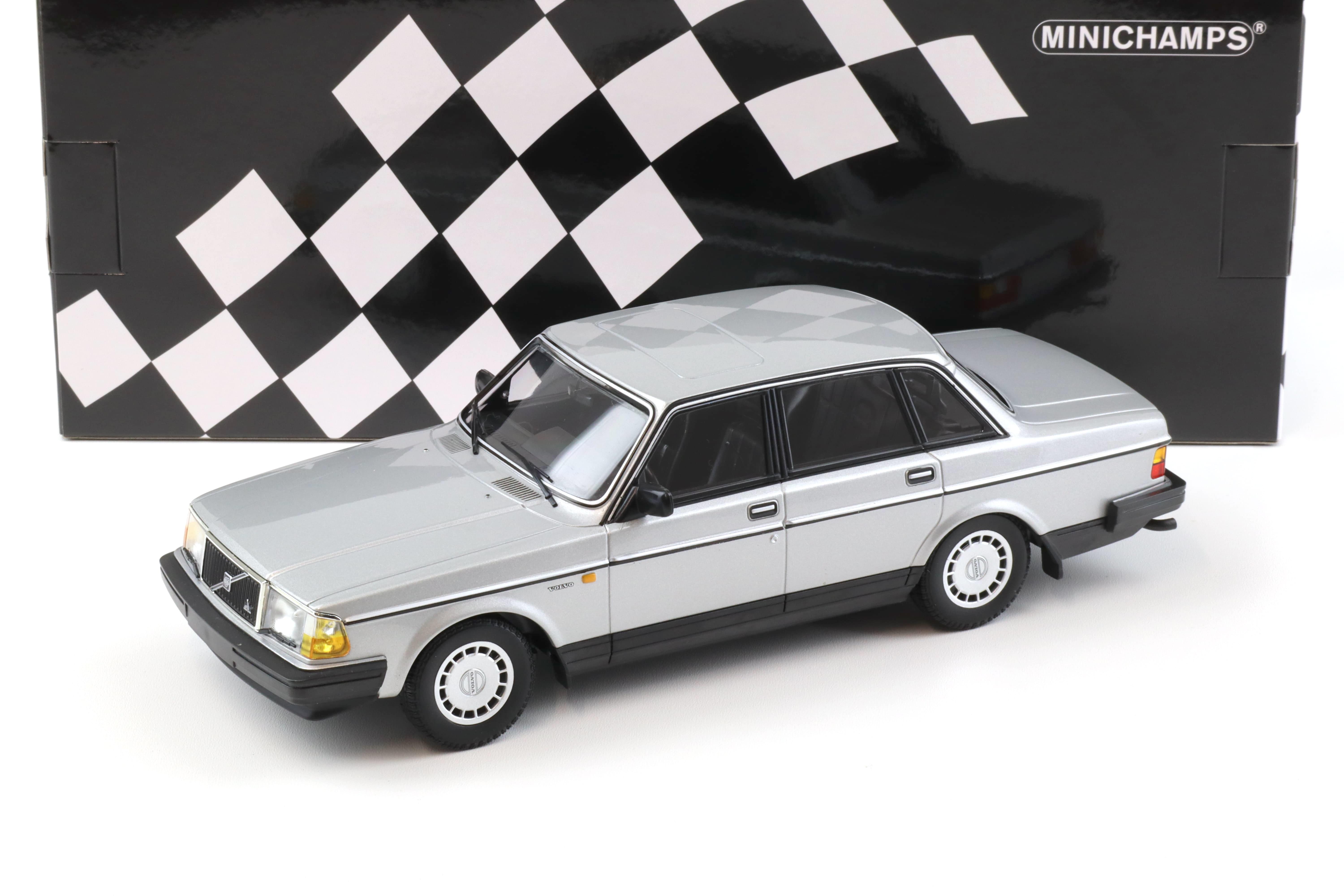 1:18 Minichamps Volvo 240 GL Limousine 1986 silver metallic