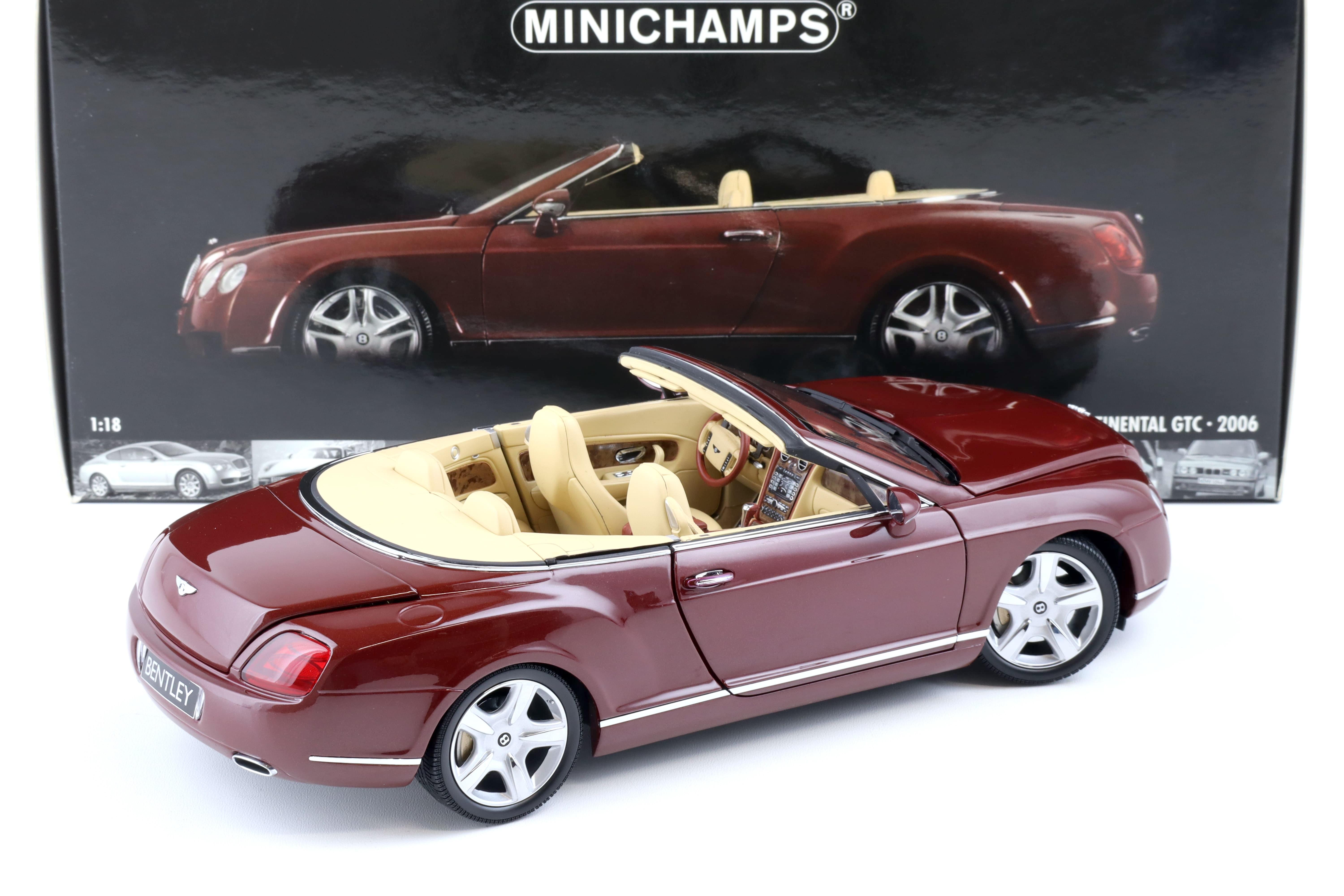 1:18 Minichamps Bentley Continental GTC Convertible 2006 red metallic