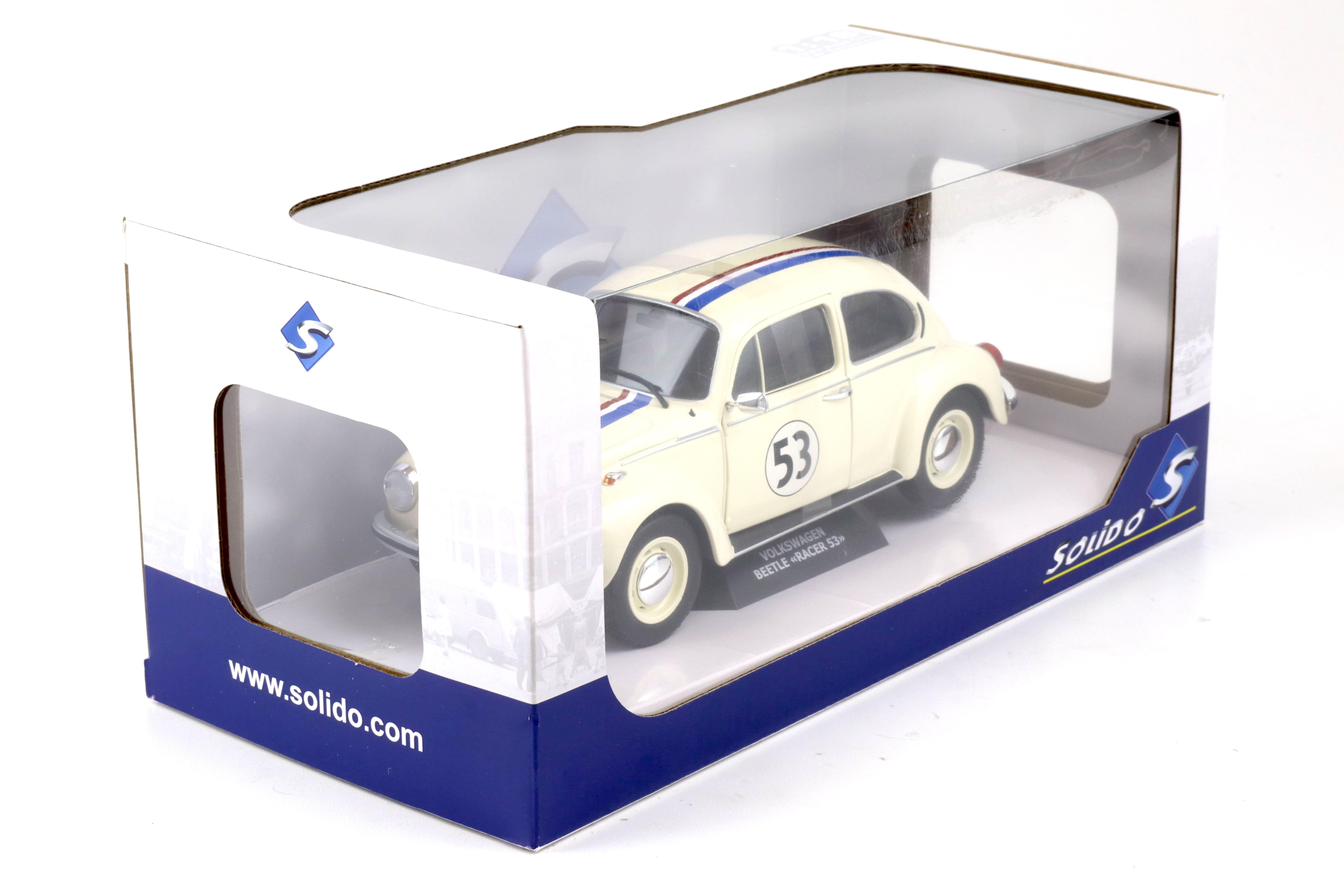 1:18 Solido VW Käfer Beetle Racer #53 beige S1800505