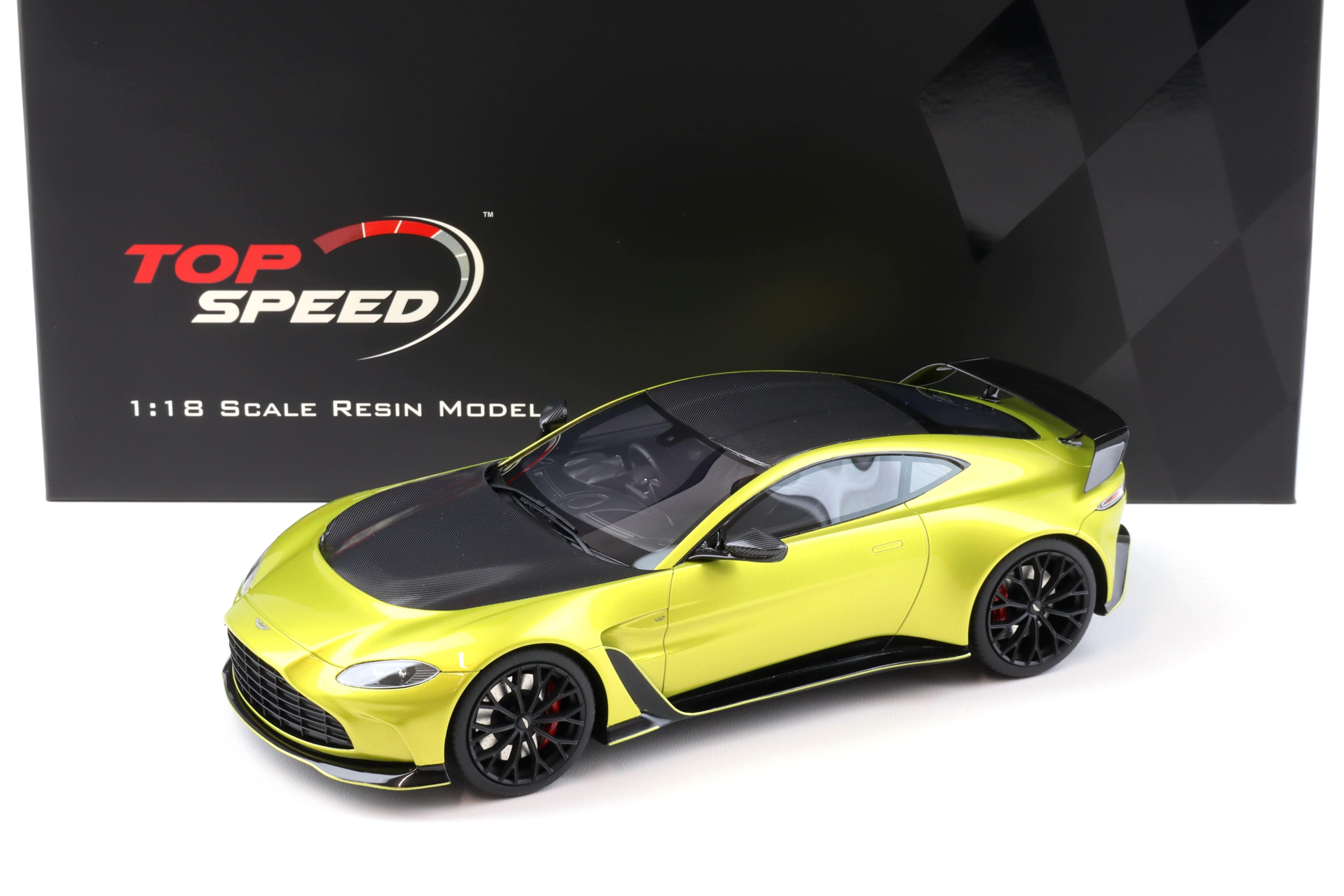 1:18 Top Speed Aston Martin V12 Vantage 2022 Cosmopolitan yellow TS0453