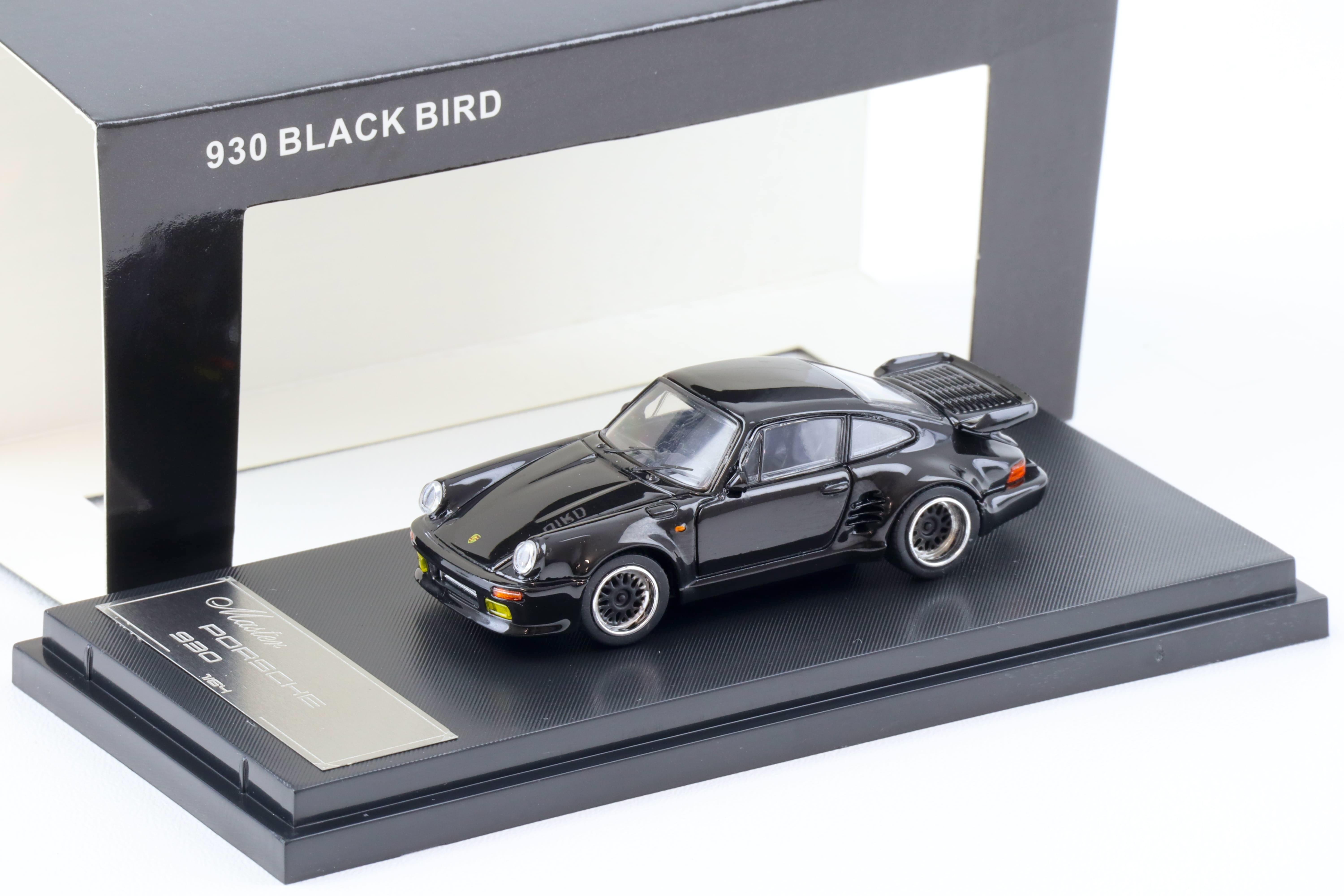 1:64 Master Porsche 911 930 Turbo Black Bird Midnight black Diecast