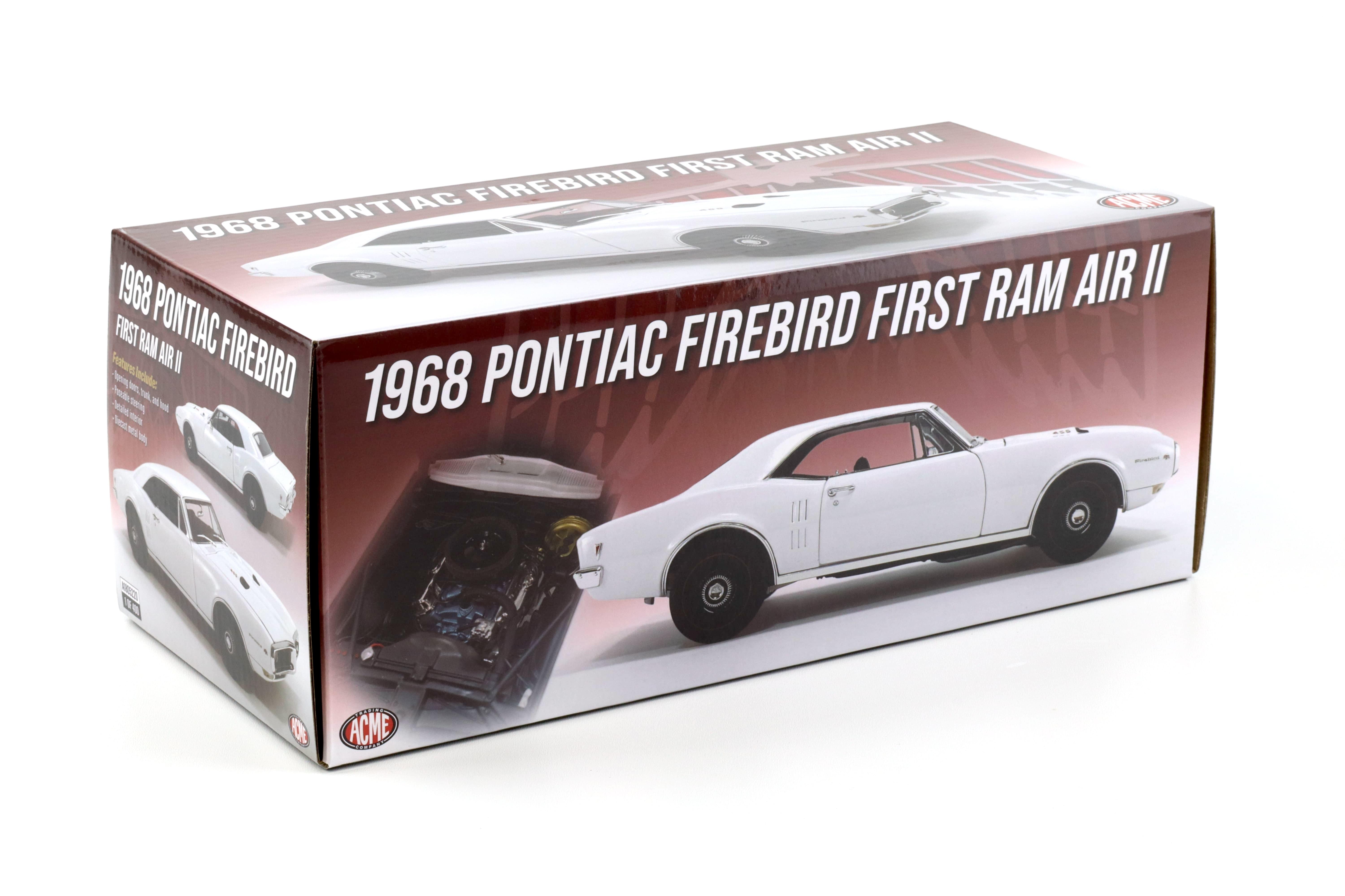 1:18 ACME 1968 Pontiac Firebird First Ram Air II Coupe white