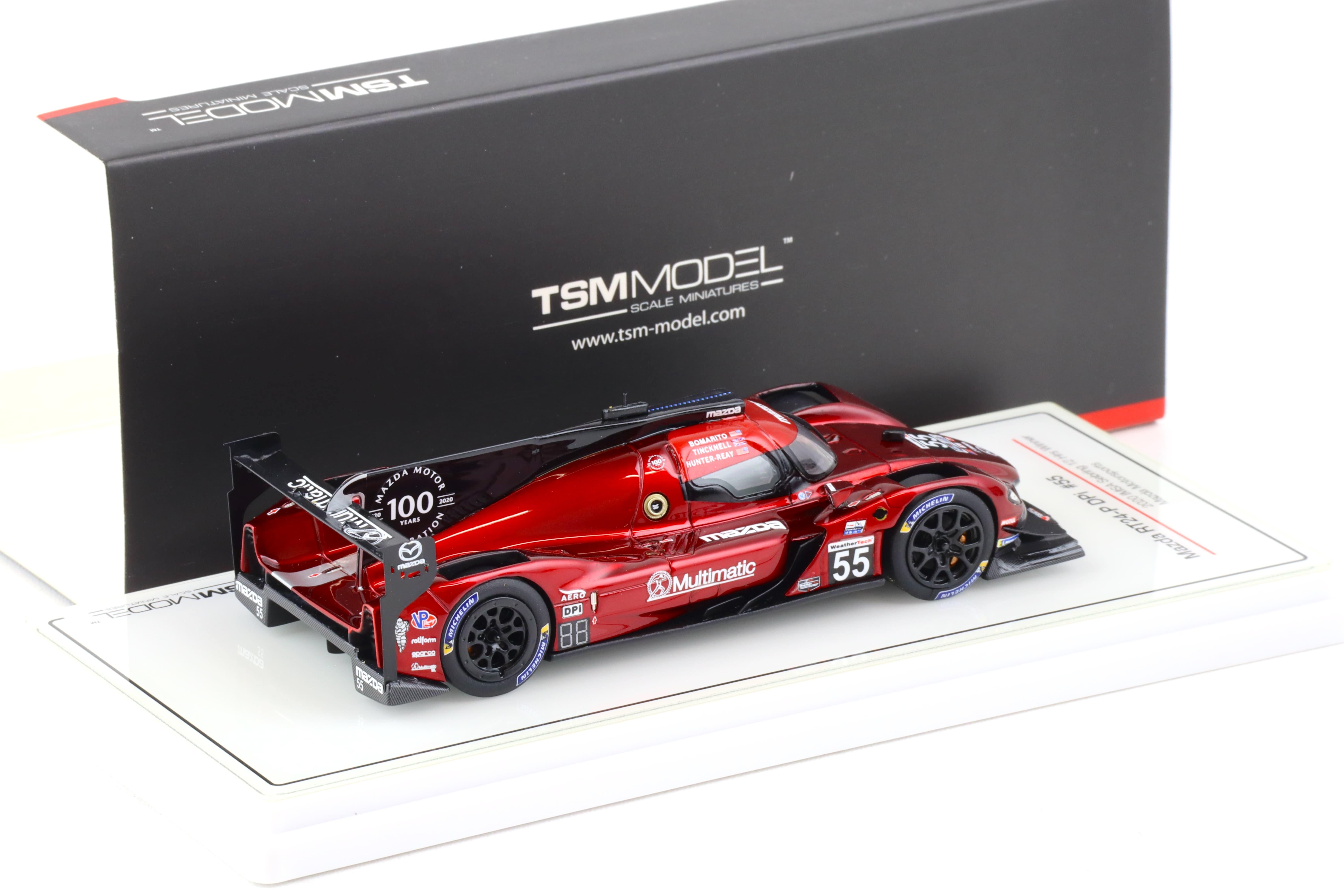 1:43 TSM Model Mazda RT24-P DPi #55 IMSA Sebring 12h Winner 2020 TSM430549