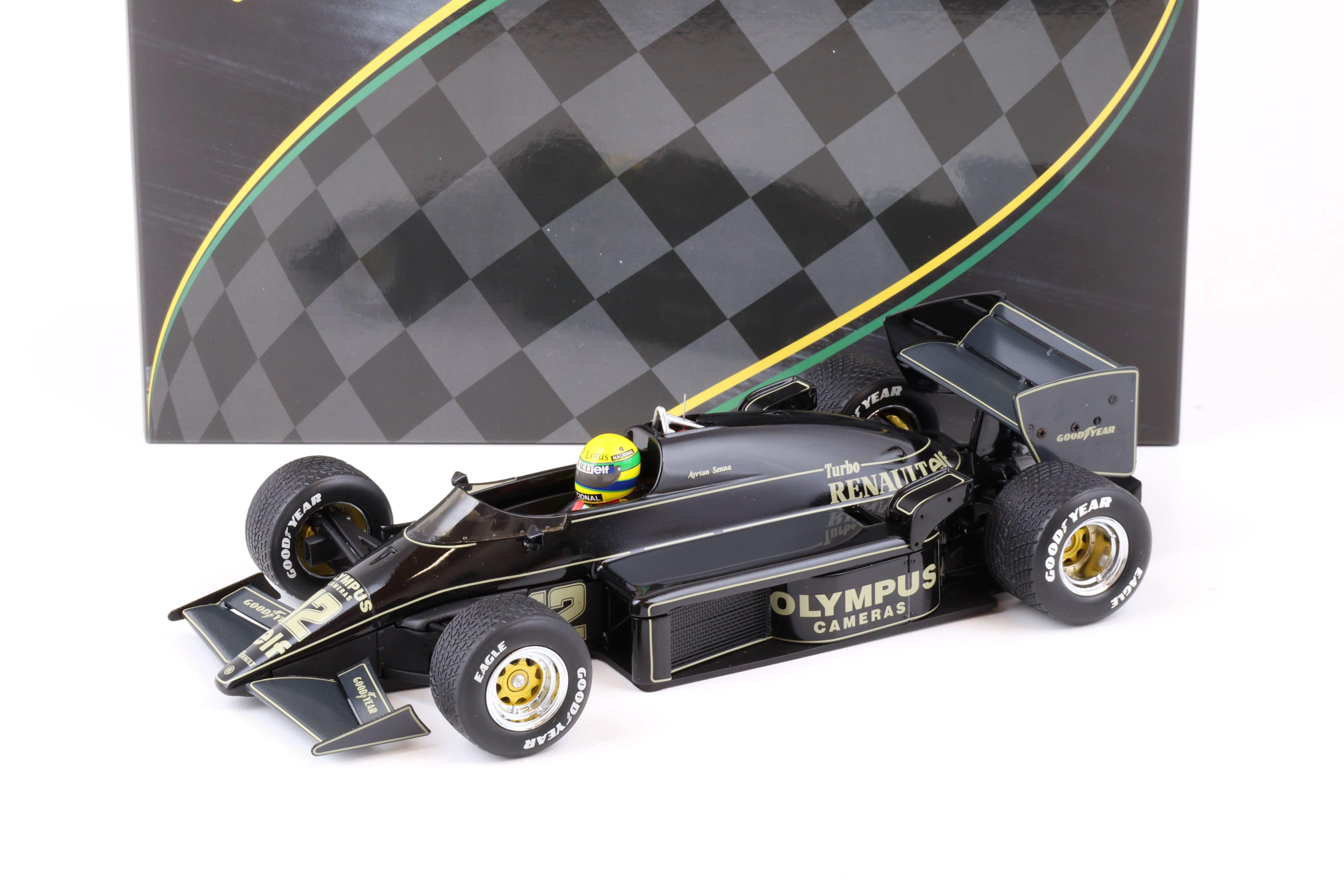 1:18 PremiumX Lotus Renault 97T Ayrton Senna #12 GP Portugal 1985