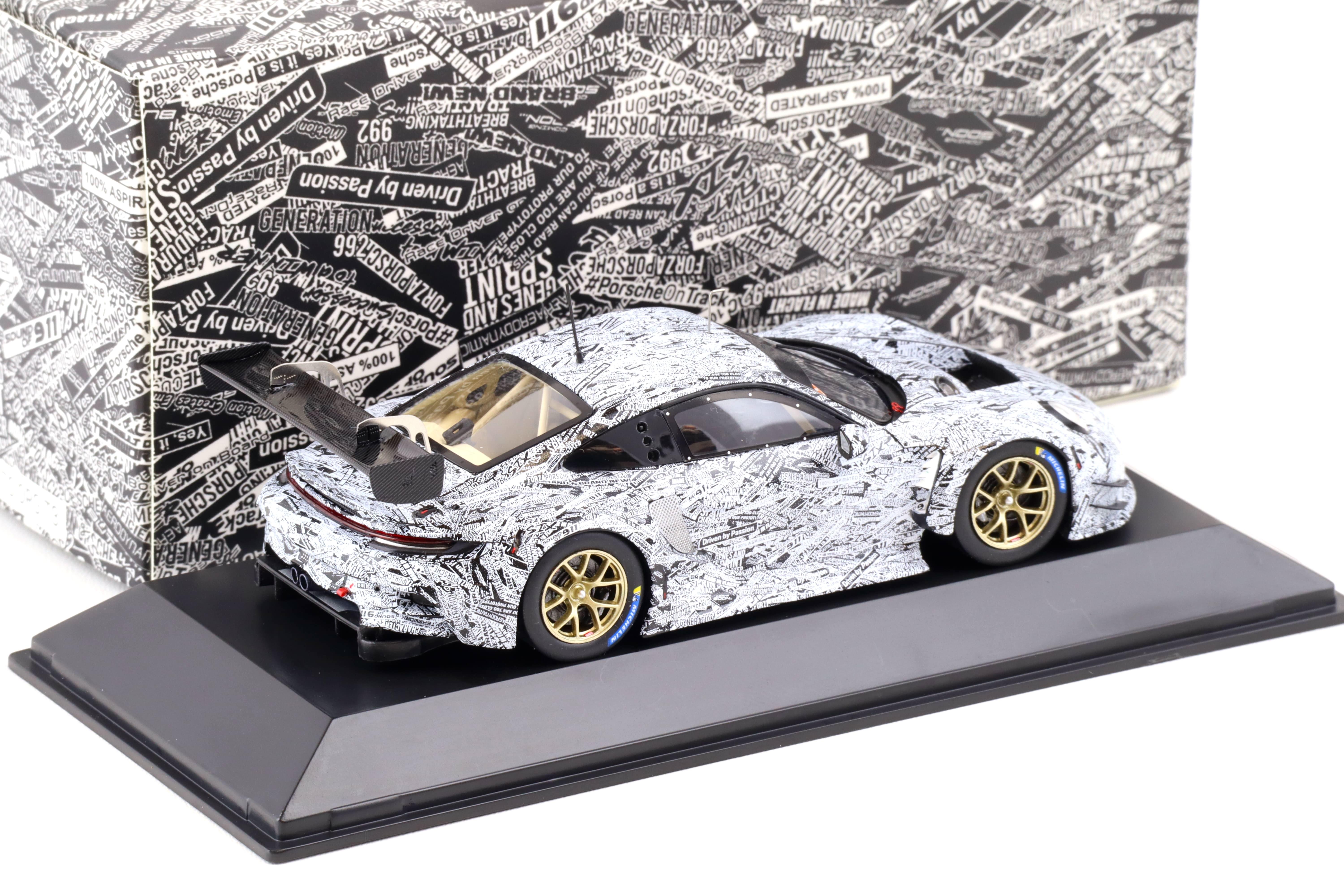 1:43 Spark Porsche 911 (992) GT3 R Testcar Erlkönig white/ black WAP DEALER