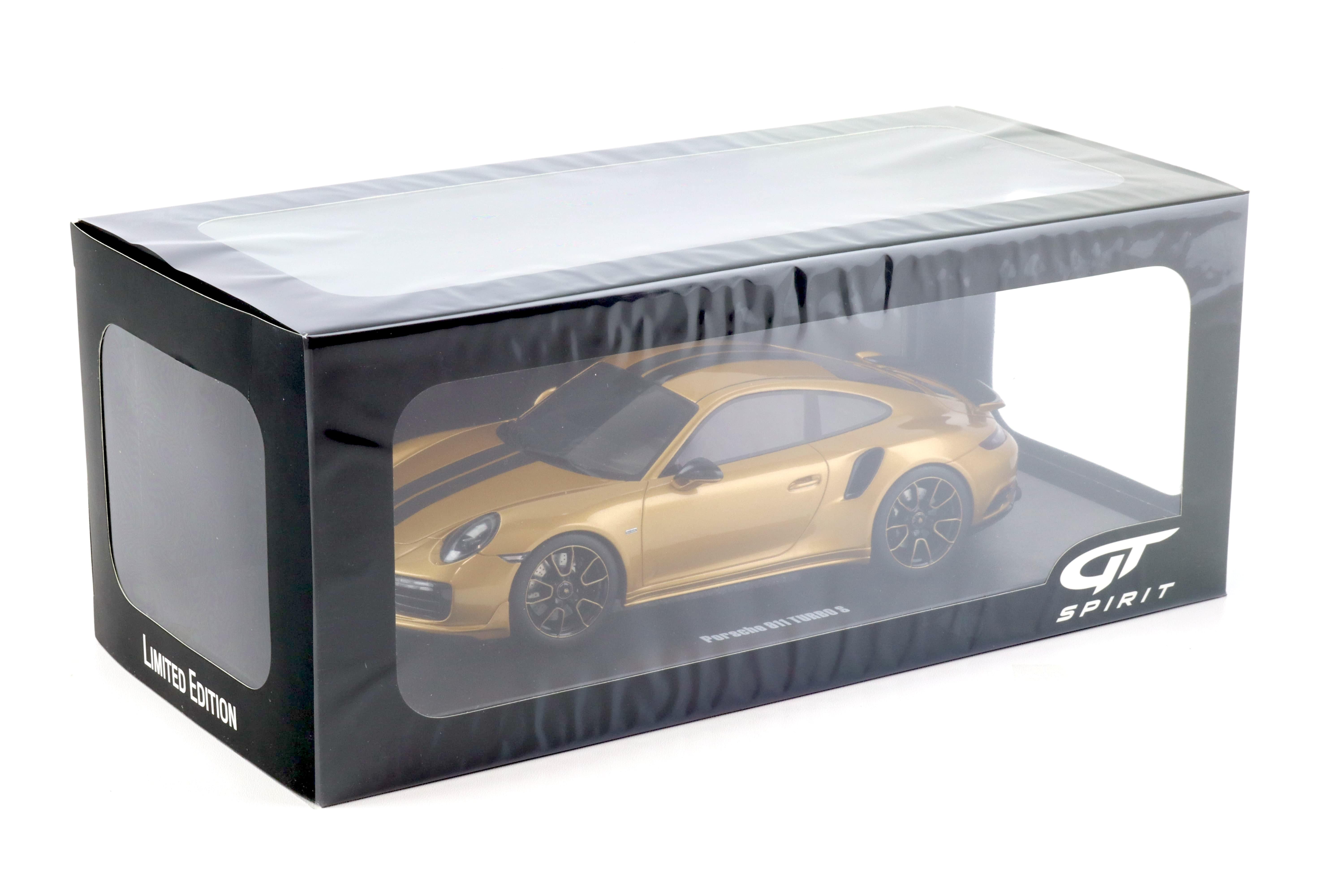 1:18 GT Spirit GT444 Porsche 911 991.2 Turbo S Exclusive Coupe gold metallic 2018