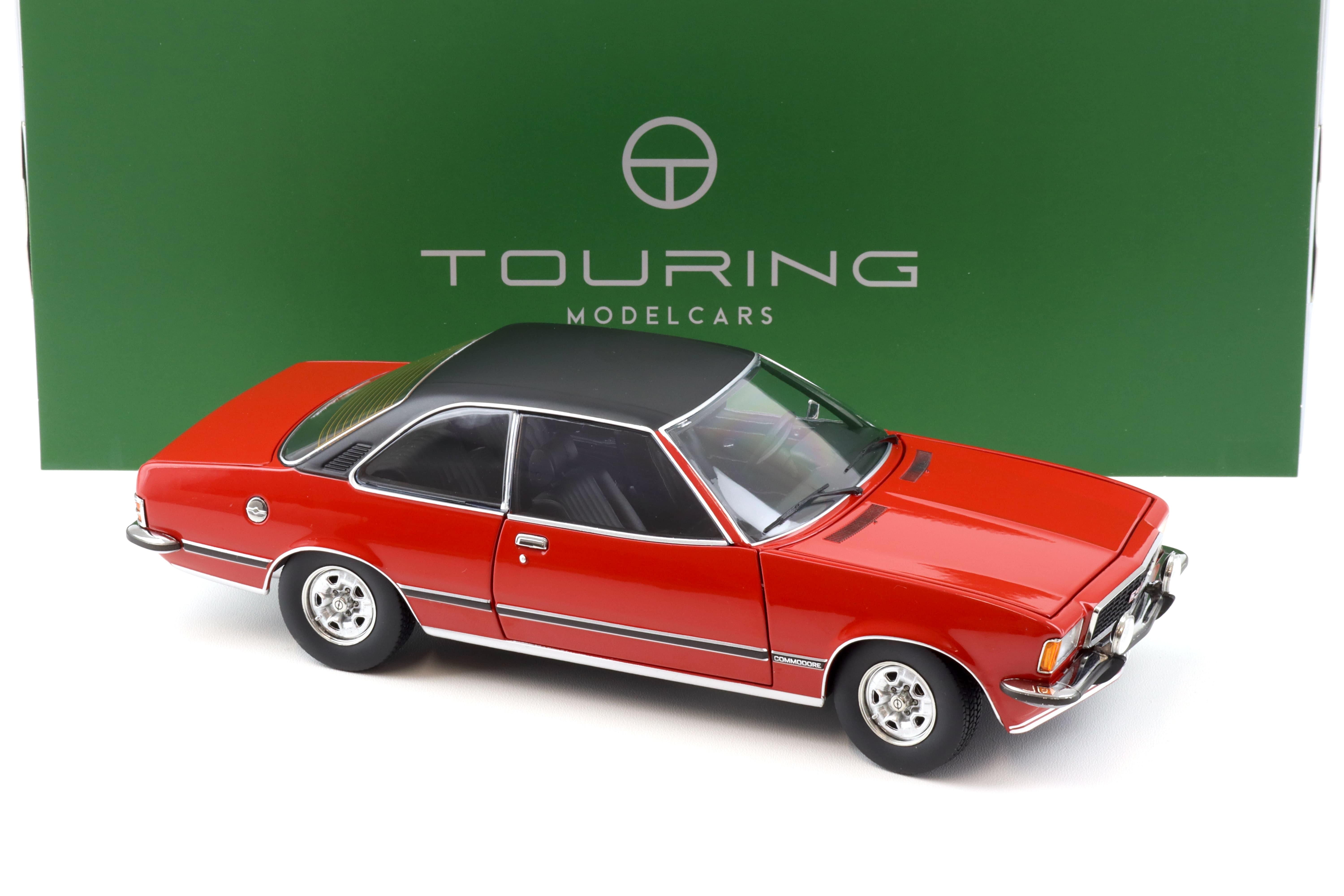 1:18 Touring Modelcars Opel Commodore B GS/E Coupe 1975 red/ black roof