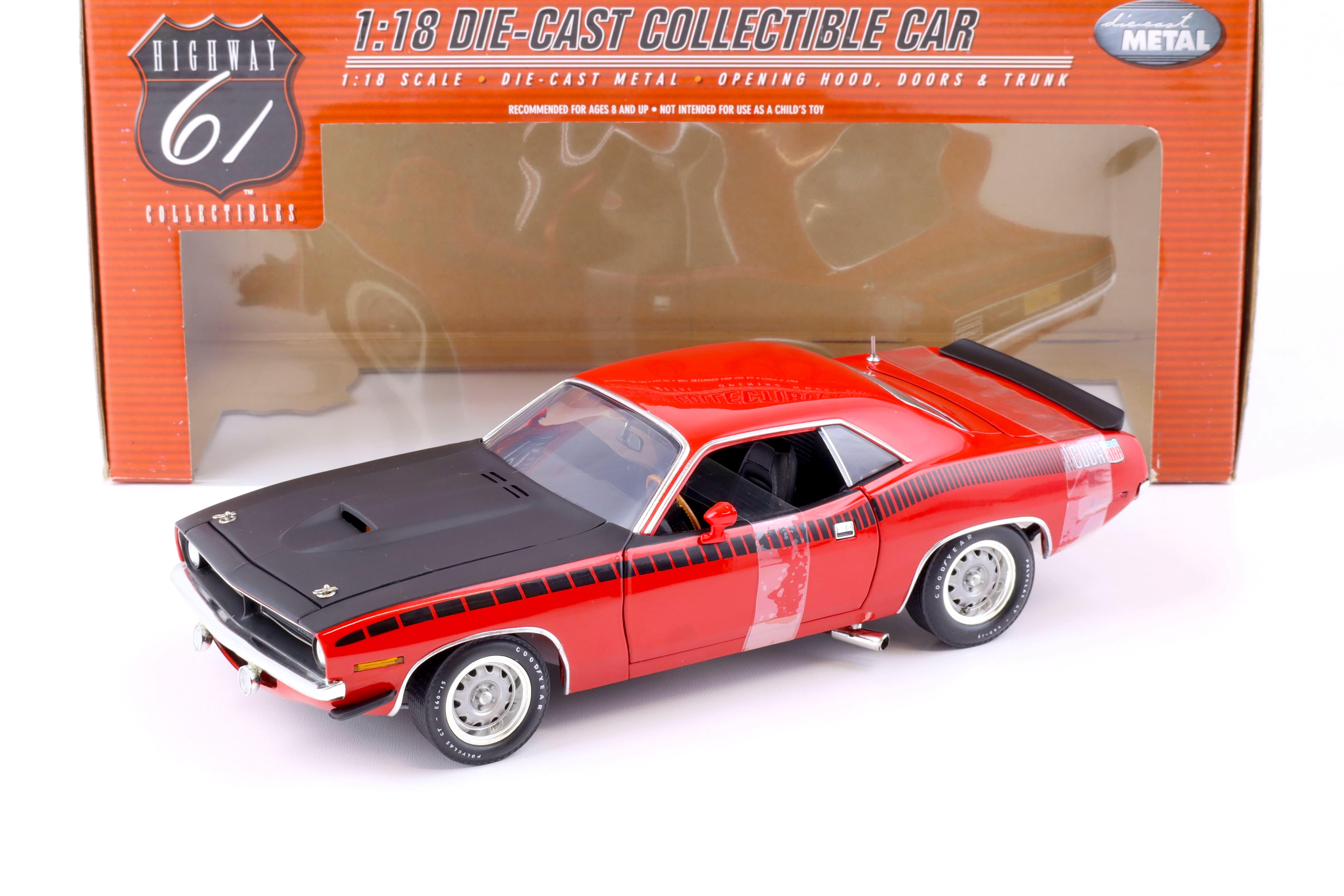 1:18 Highway61 Plymouth Cuda AAR Coupe 1970 red/ black 50468