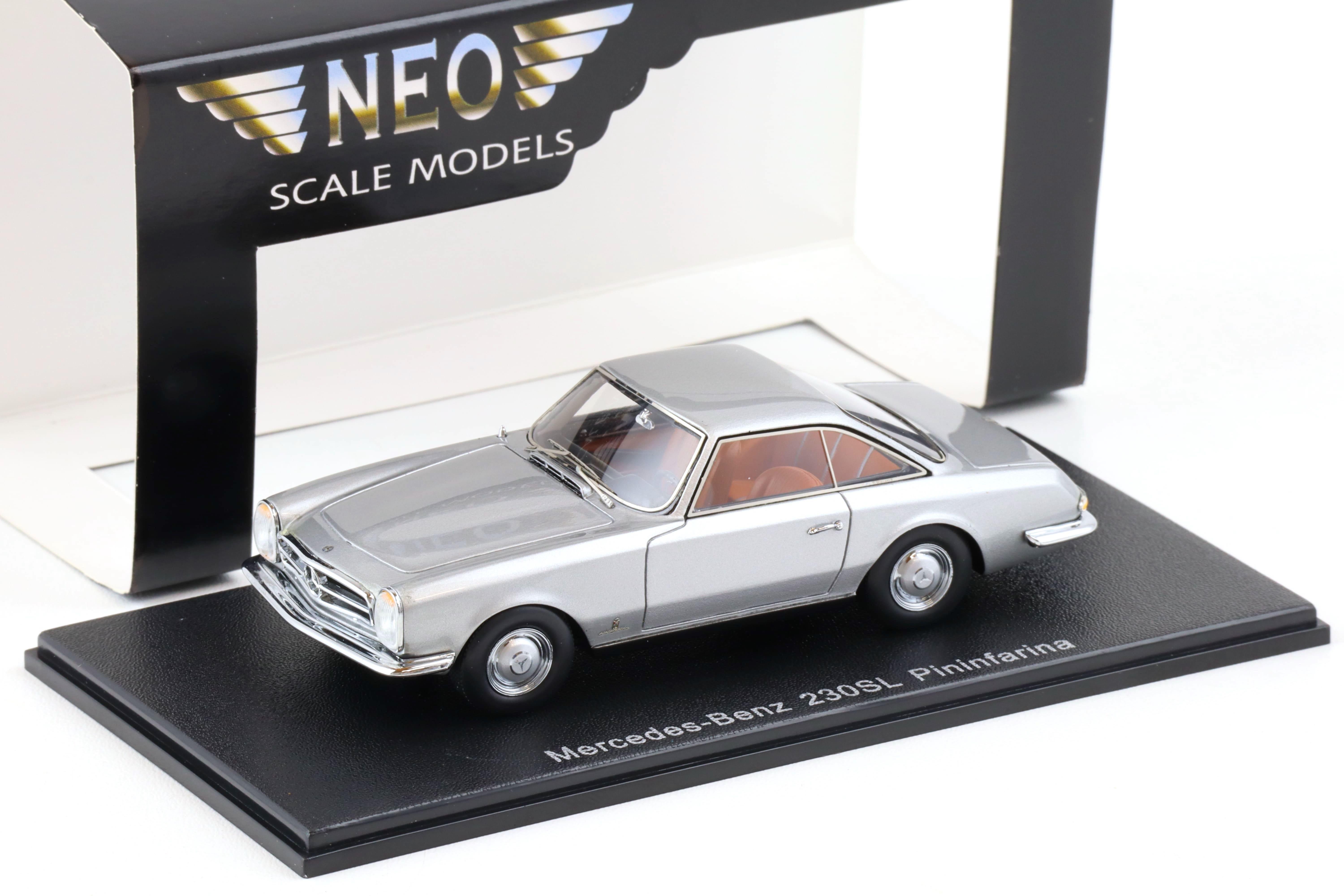 1:43 NEO Mercedes 230SL Pininfarina Coupe silver 