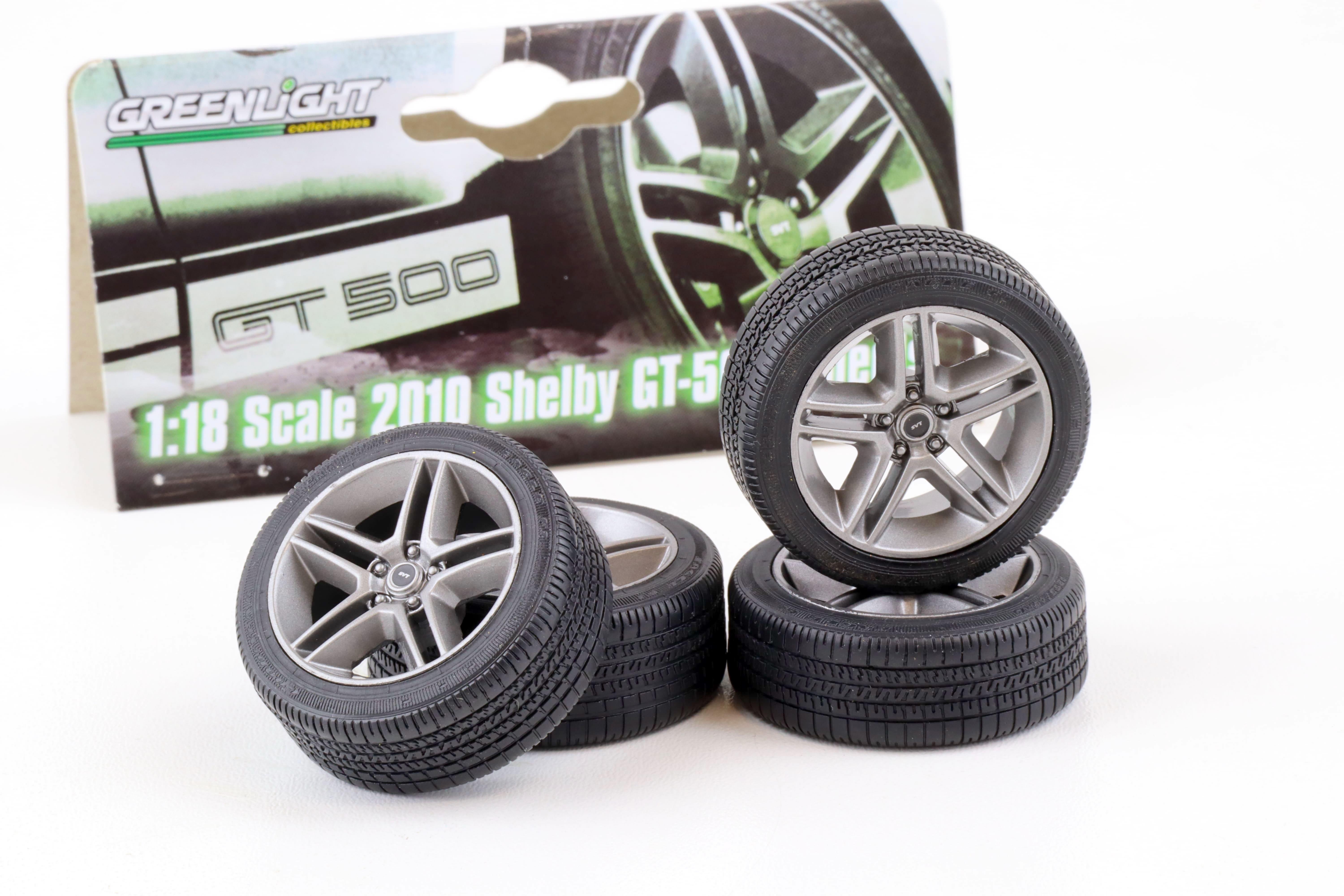 1:18 Greenlight 2010 Shelby GT-500 Radsatz Räder Wheel Set 4 pcs. Zubehör 12875