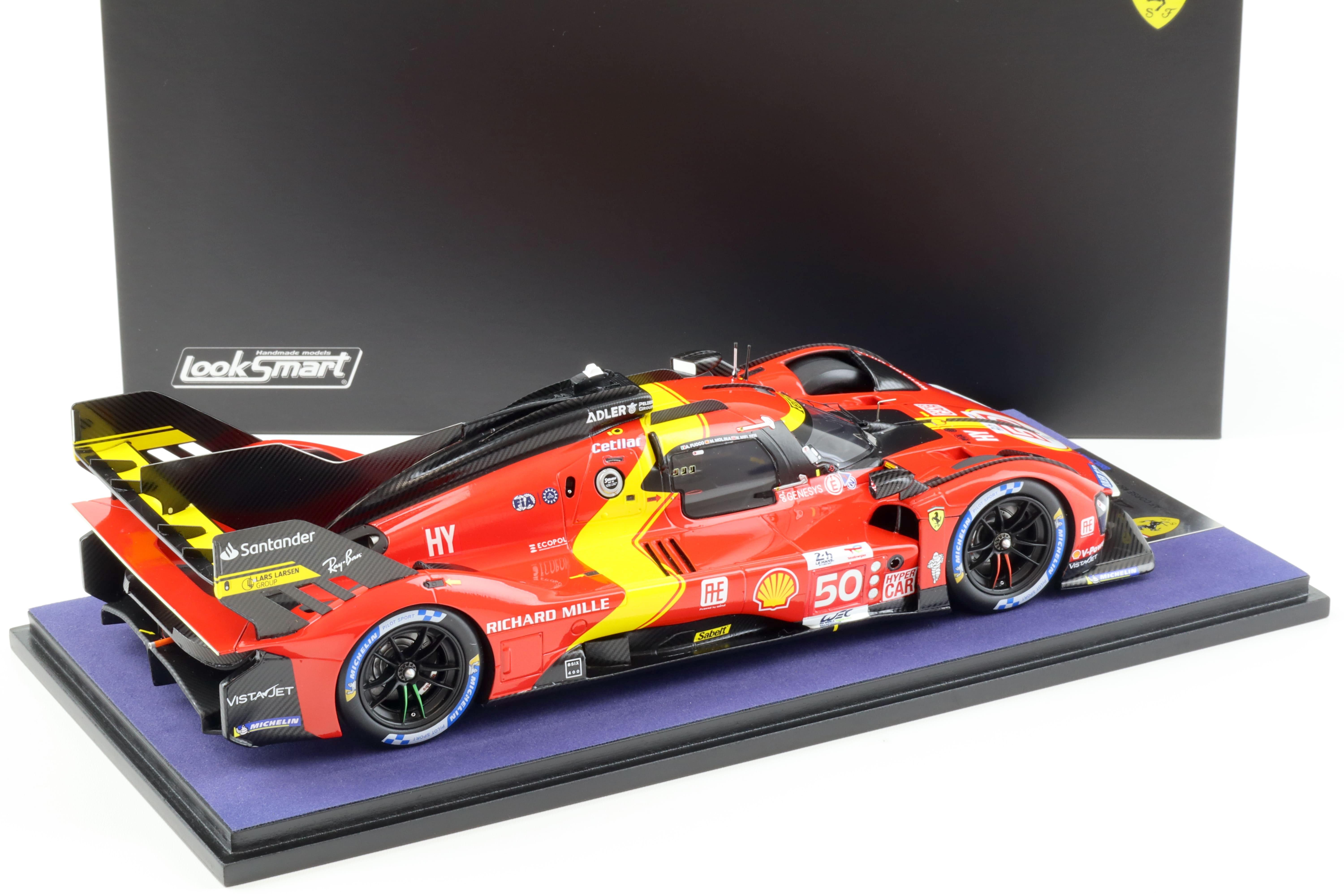 1:18 LookSmart Ferrari 499P #50 AF Corse 24h Le Mans 2023 Fuoco/ Molina 5th Place