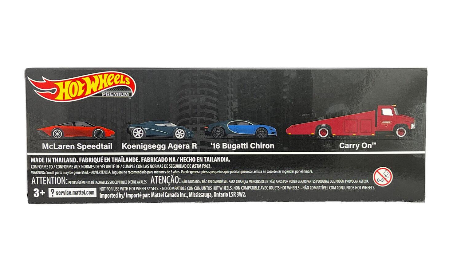 1:64 Hot Wheels Premium Set 2022 Hyper Cars Real Riders 4 Cars Diorama HCR54