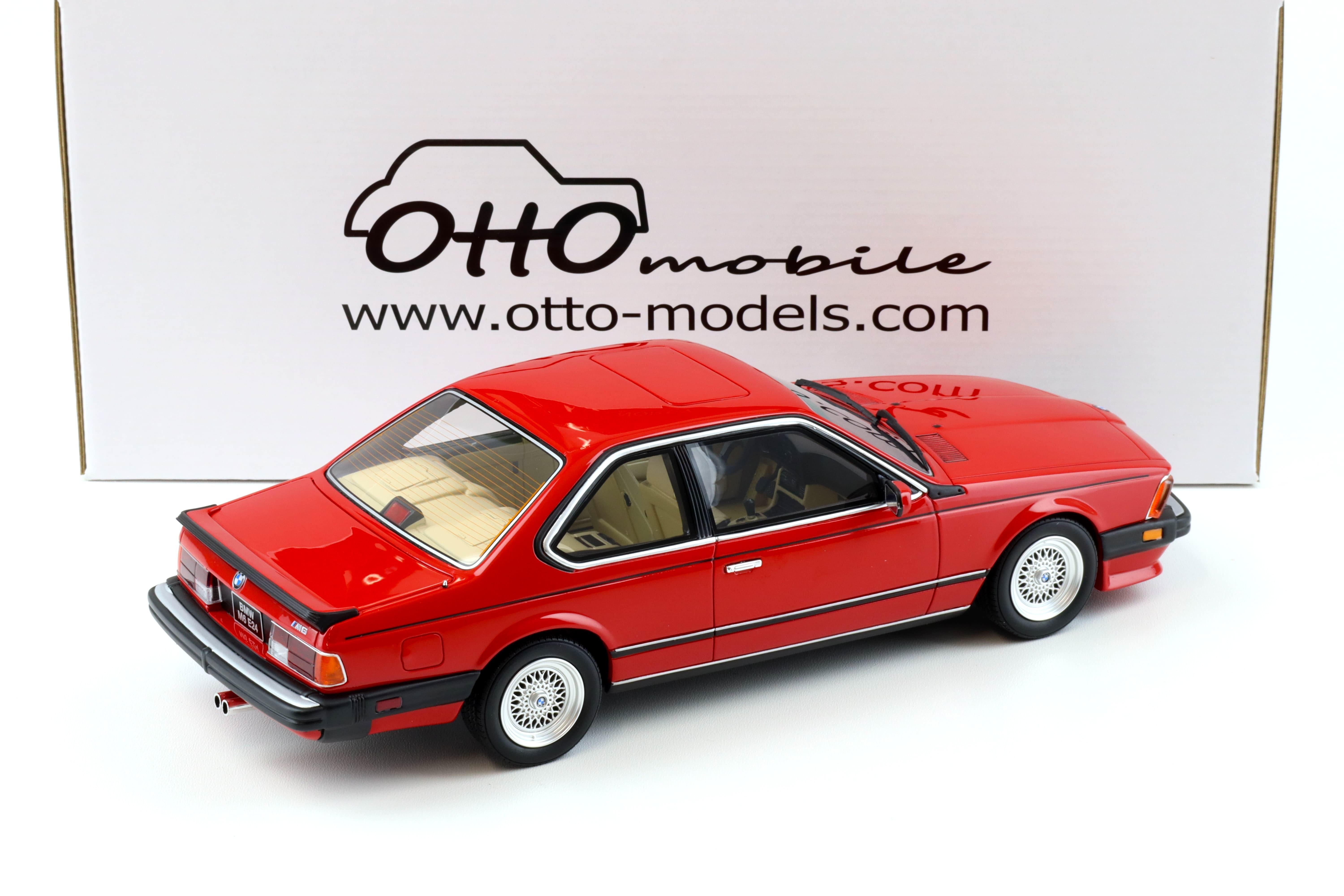 1:18 OTTO mobile OT1018 BMW M6 E24 M635 CSI Coupe red 1986