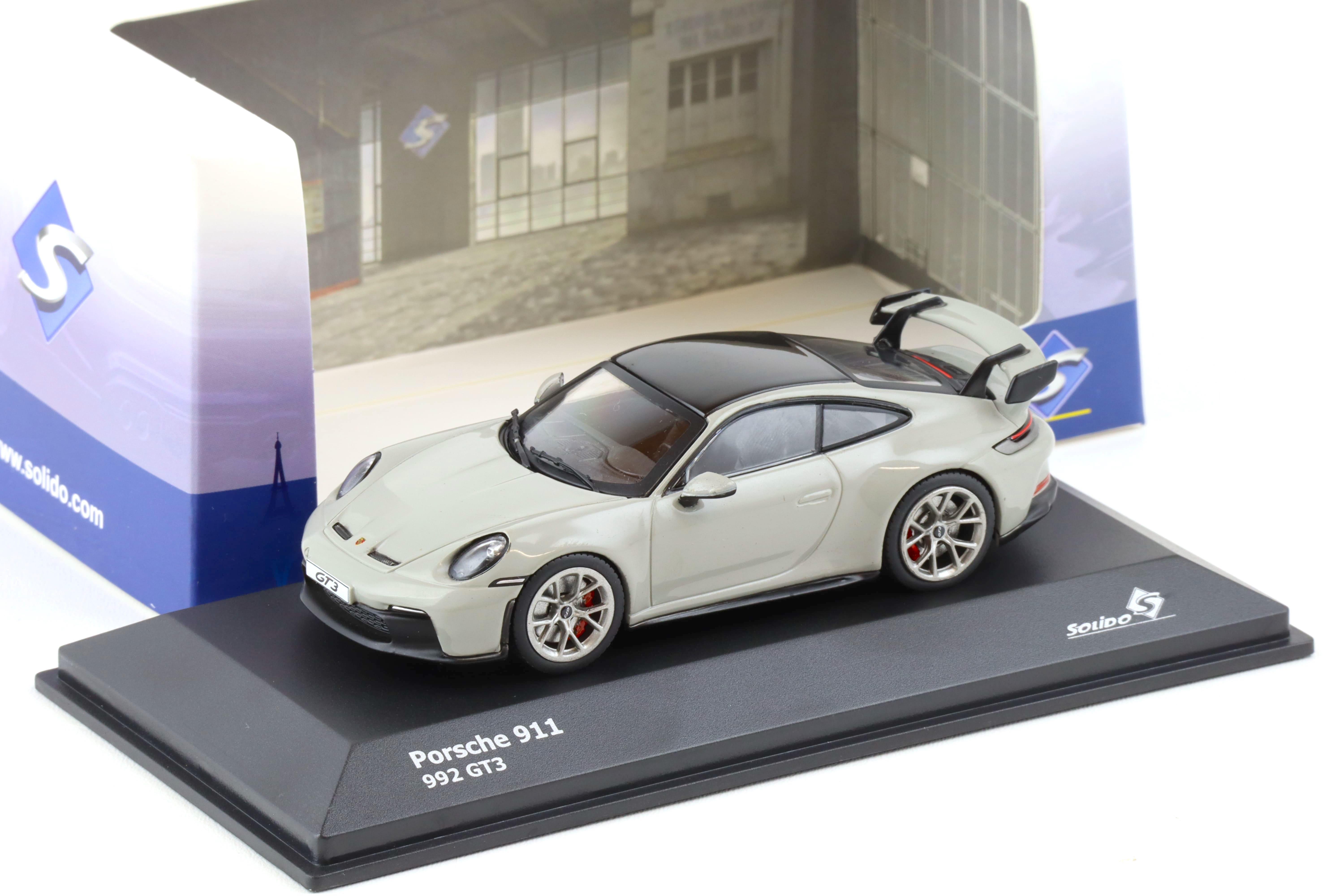 1:43 Solido Porsche 911 (992) GT3 Coupe Chalk grey 2021