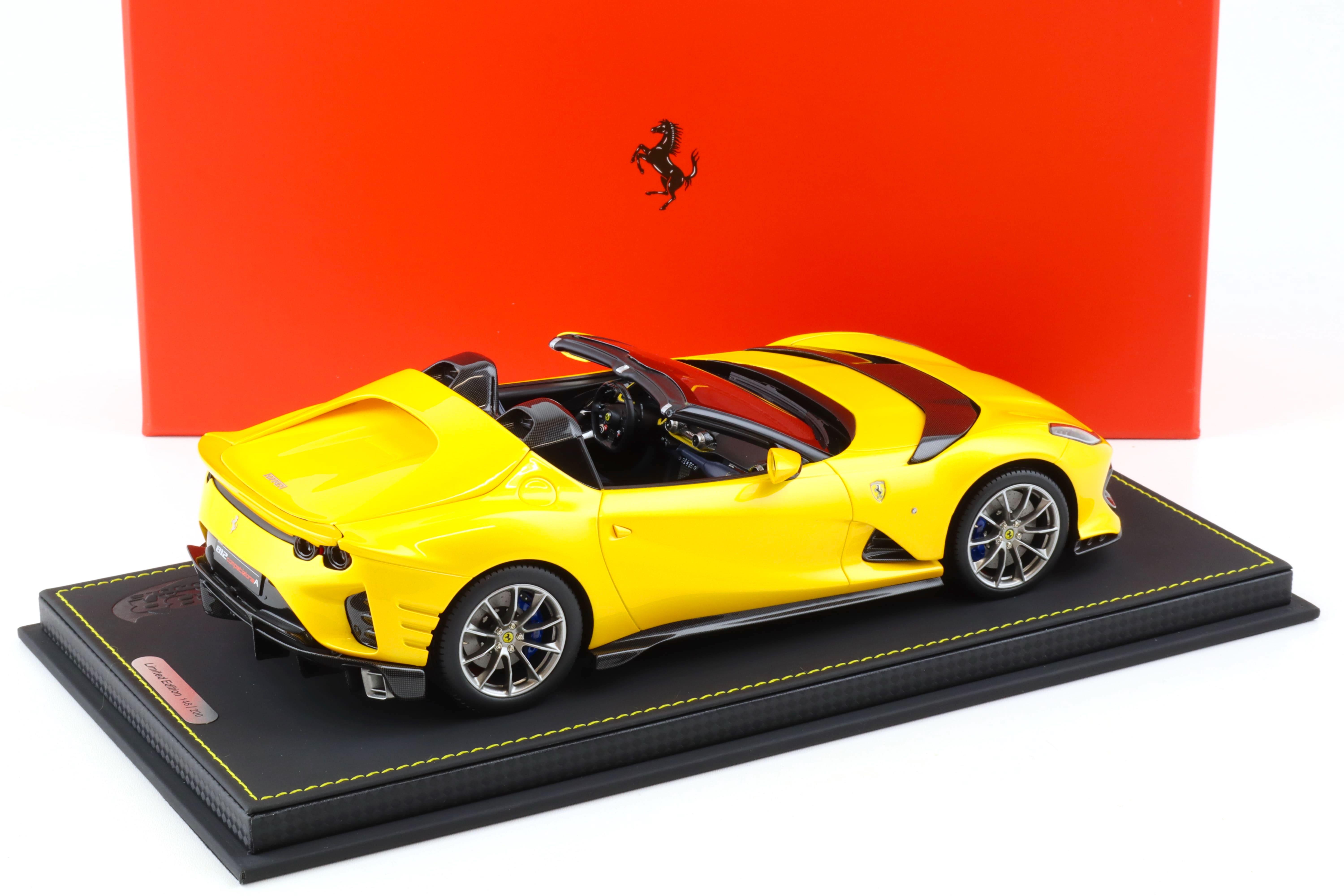 1:18 BBR Ferrari 812 Competizione Aperta Giallo Tristrato yellow metallic - Limited 200 pcs.