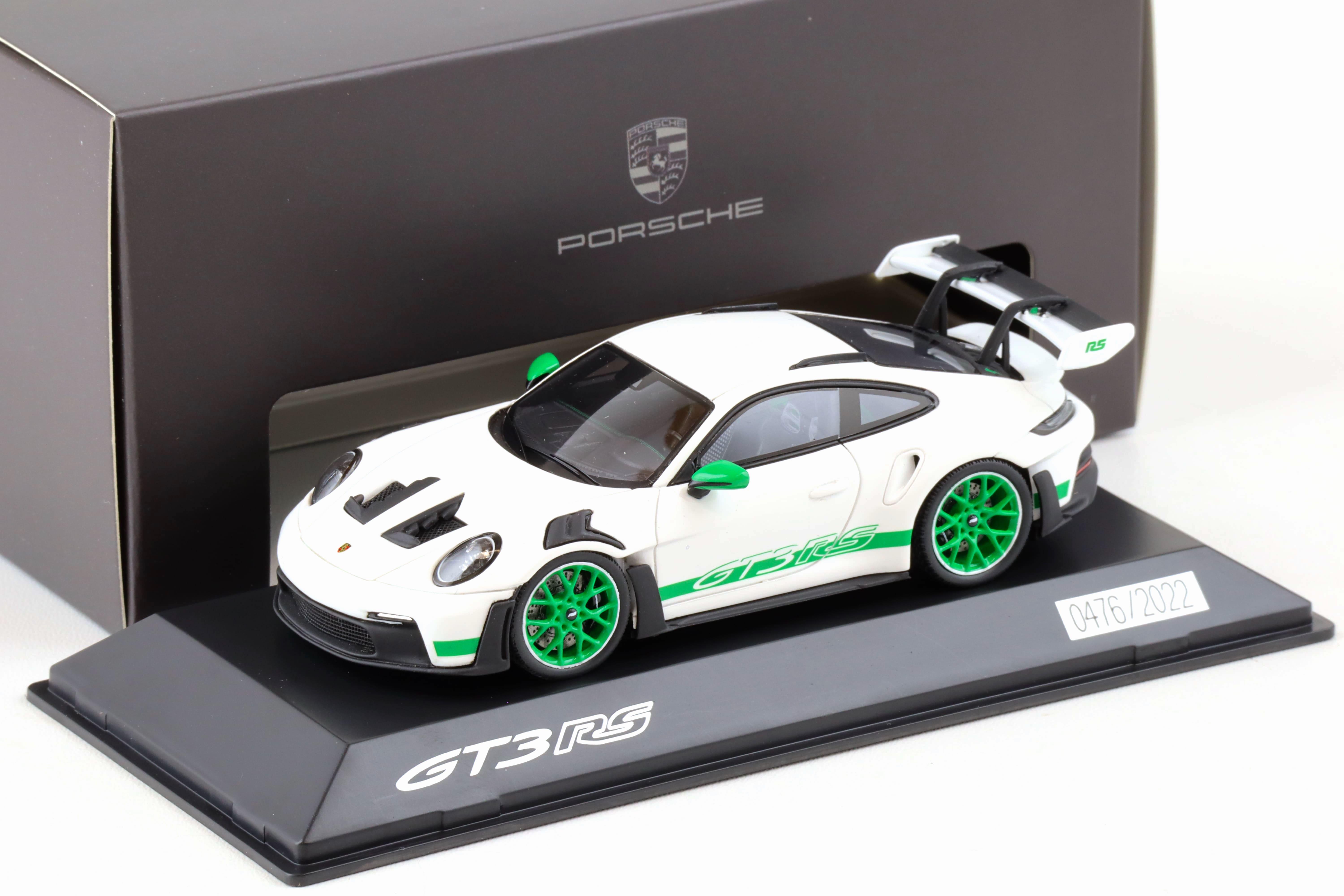 1:43 Spark Porsche 911 (992) GT3 RS 2022 white/green Limited WAP DEALER