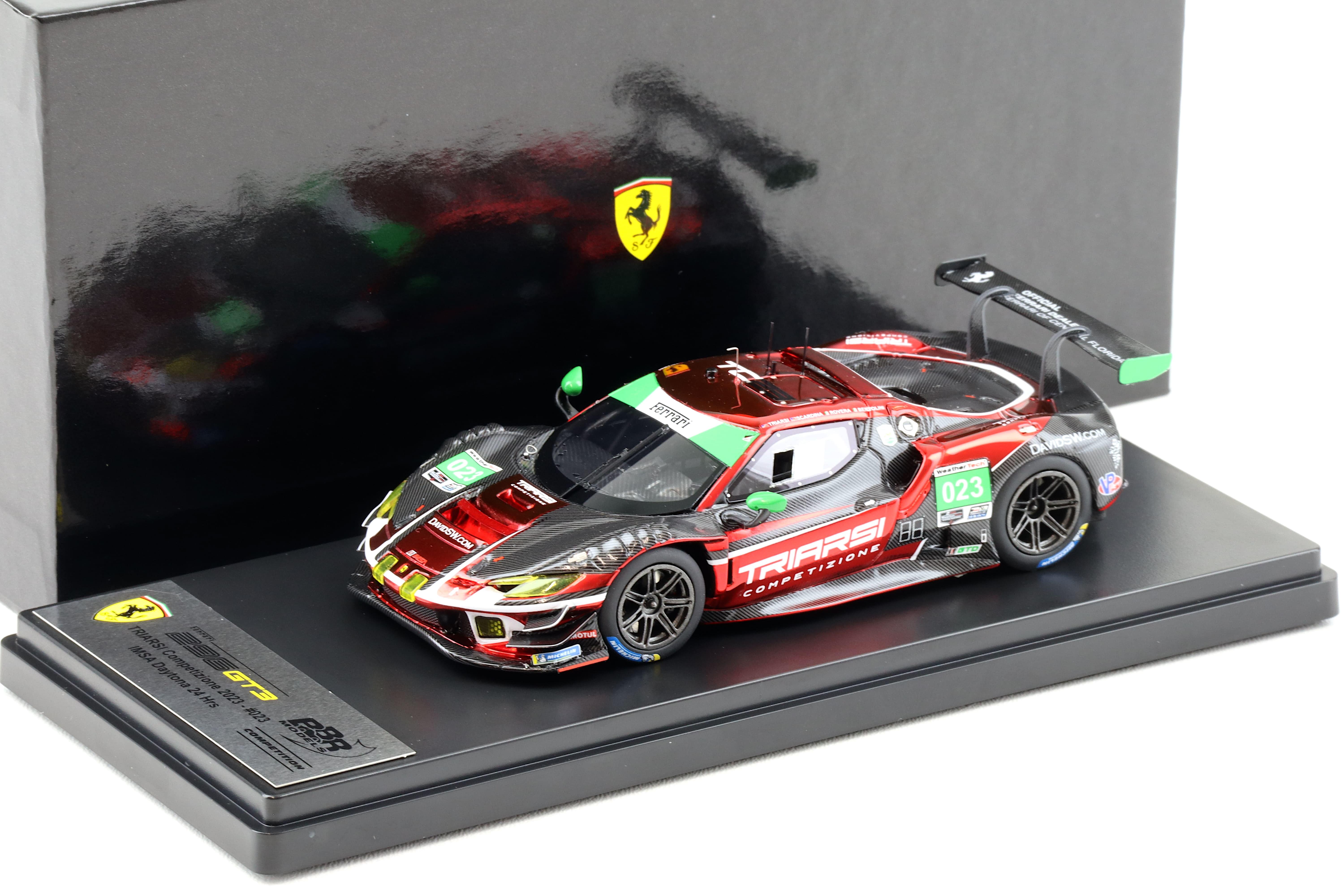 1:43 BBR Ferrari 296 GT3 IMSA 24h Daytona #023 Triarsi Competizione 2023 CS007