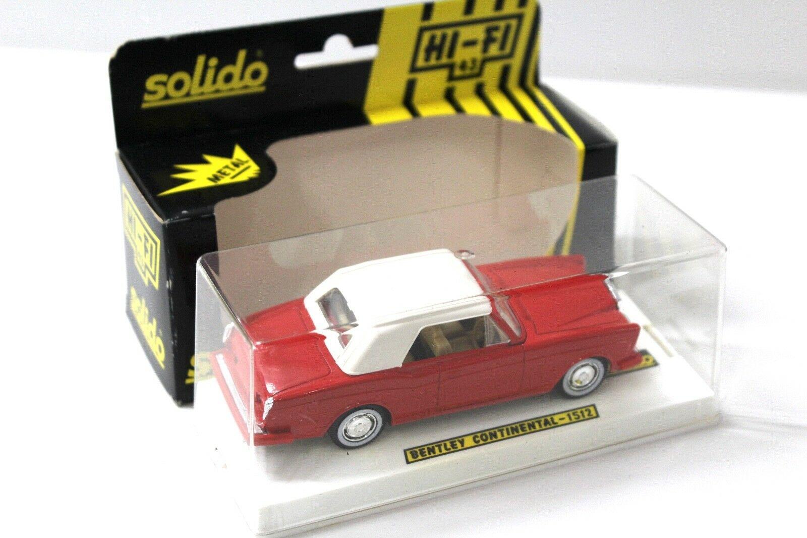 1:43 Solido Bentley Continental Cabriolet red/white