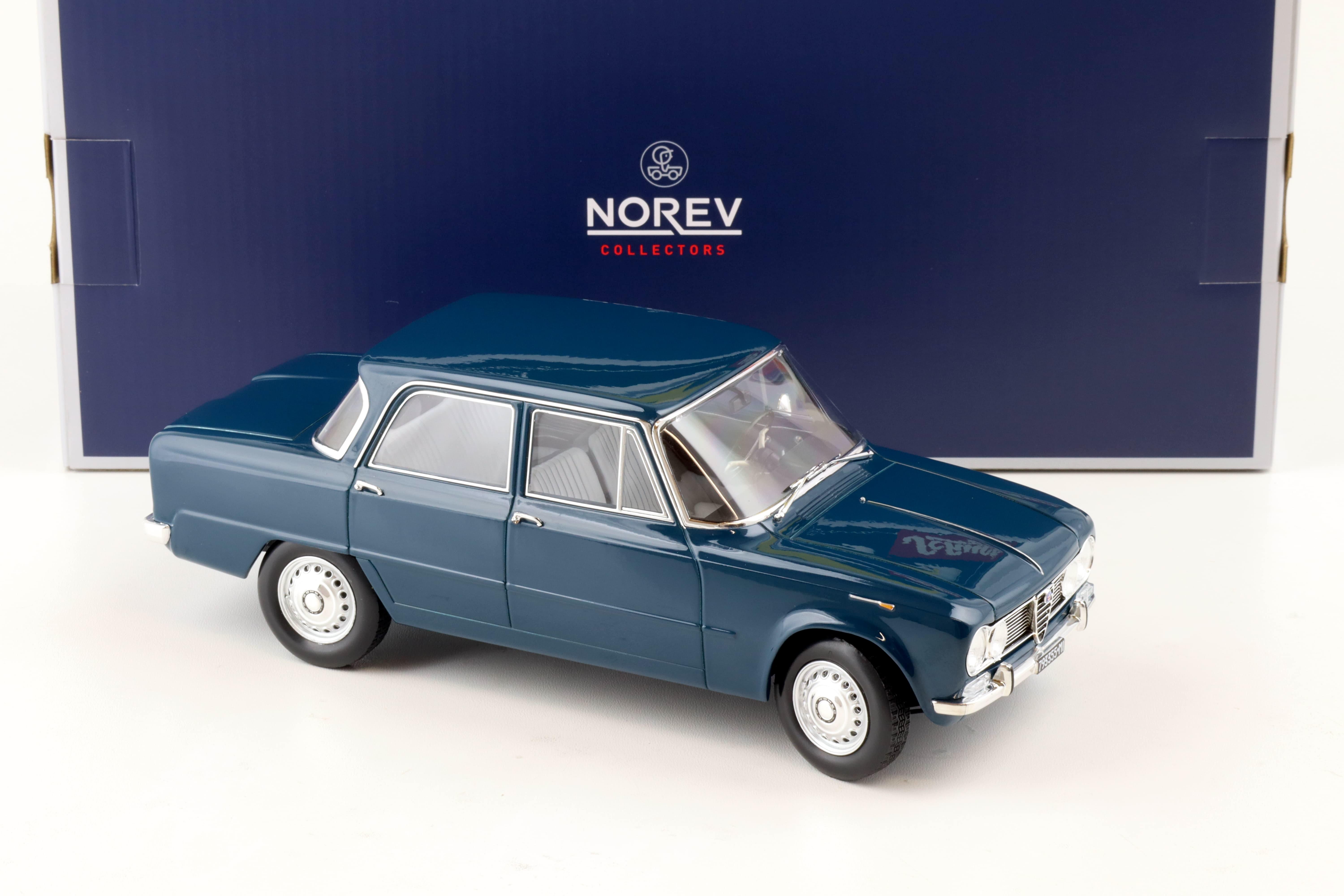 1:18 Norev Alfa Romeo Giulia TI 1964 Petrol blue 187971